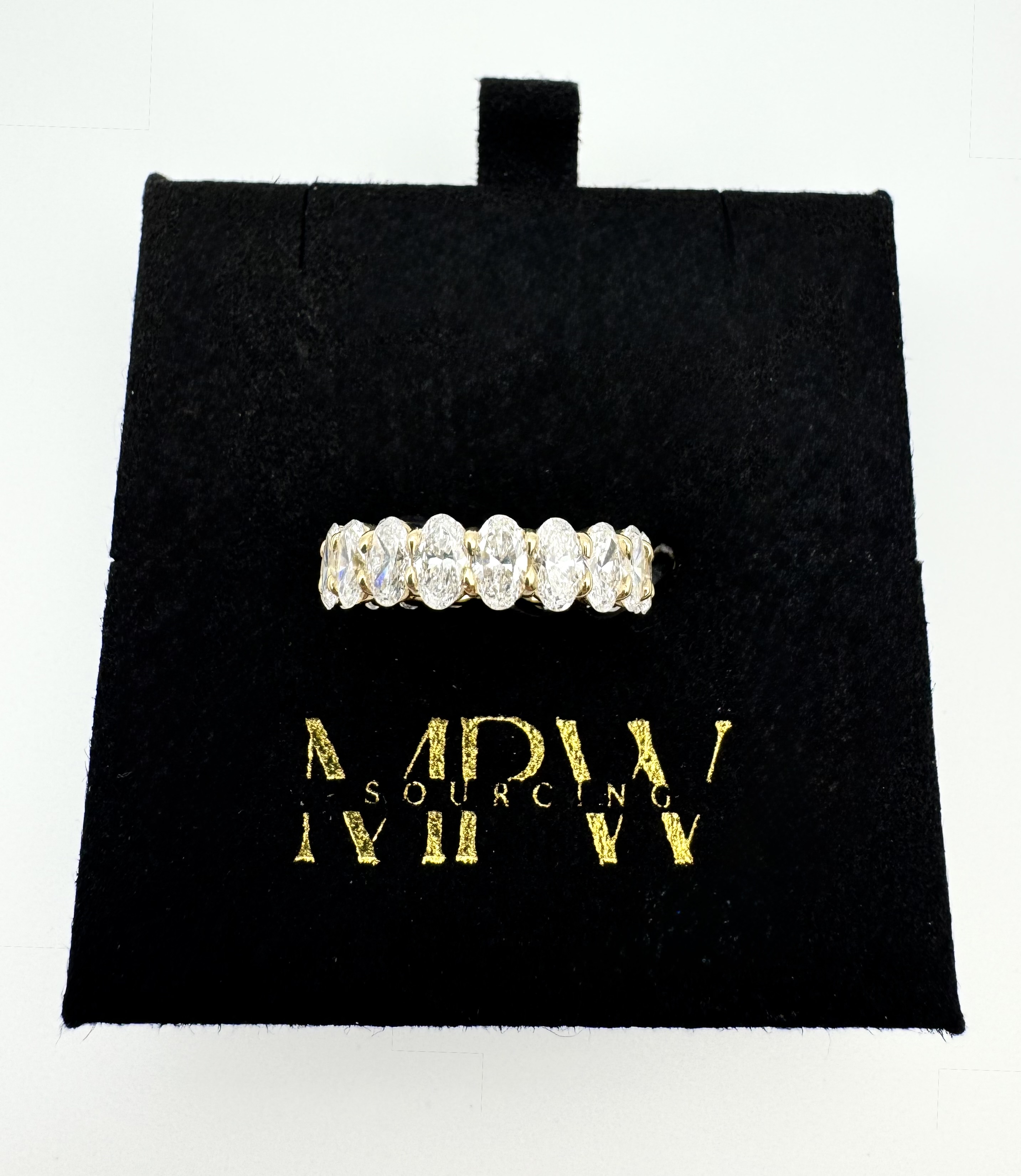 Oval Cultivated Diamond Eternity Band