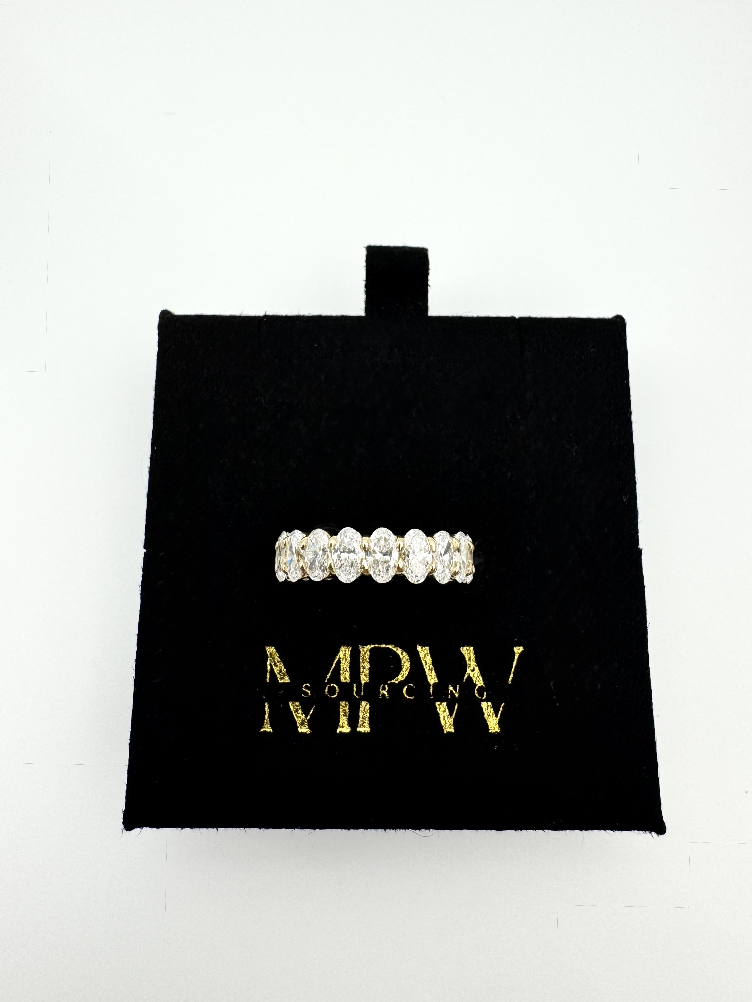 Oval Cultivated Diamond Eternity Band