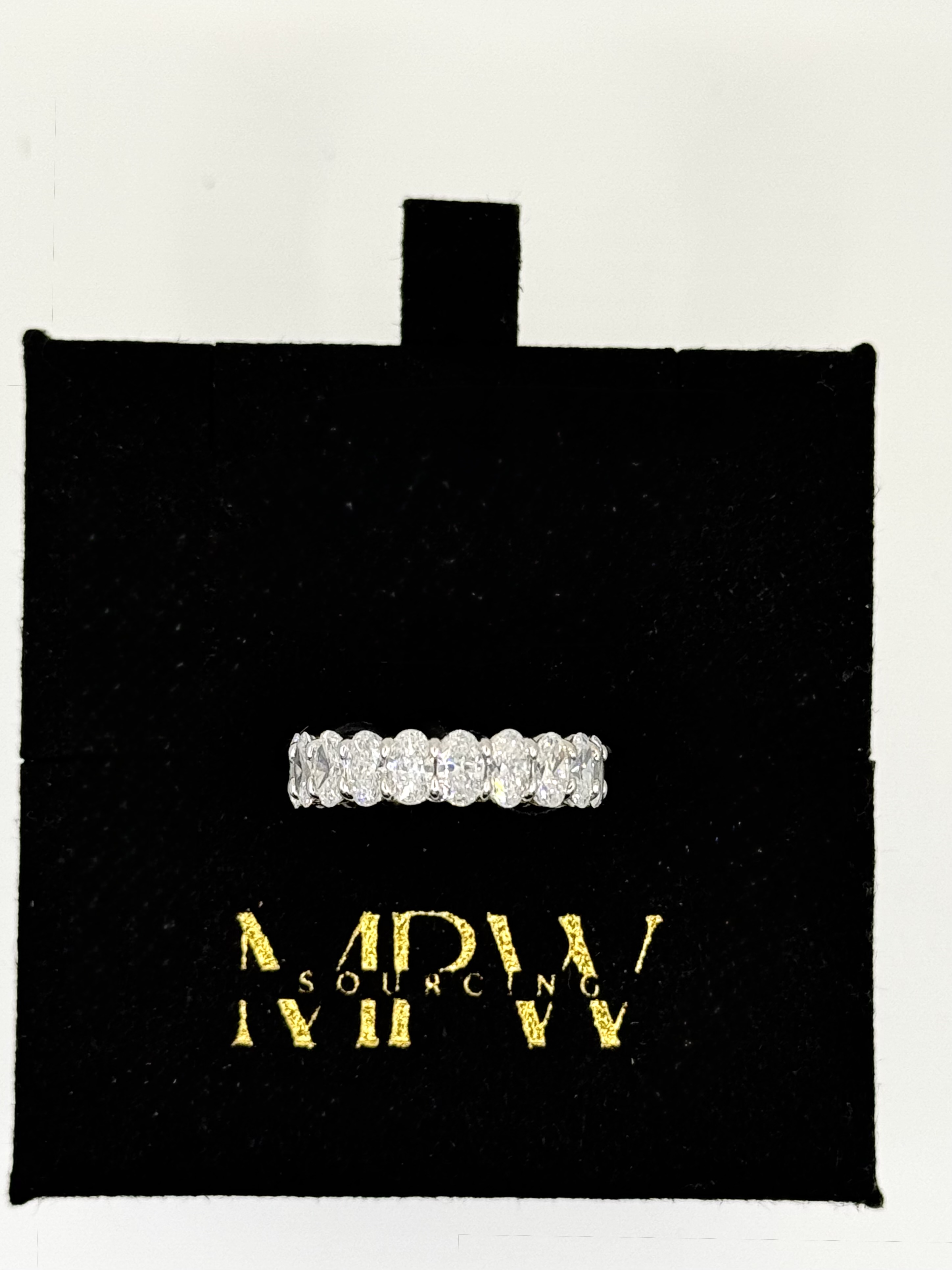 Oval Cultivated Diamond Eternity Band