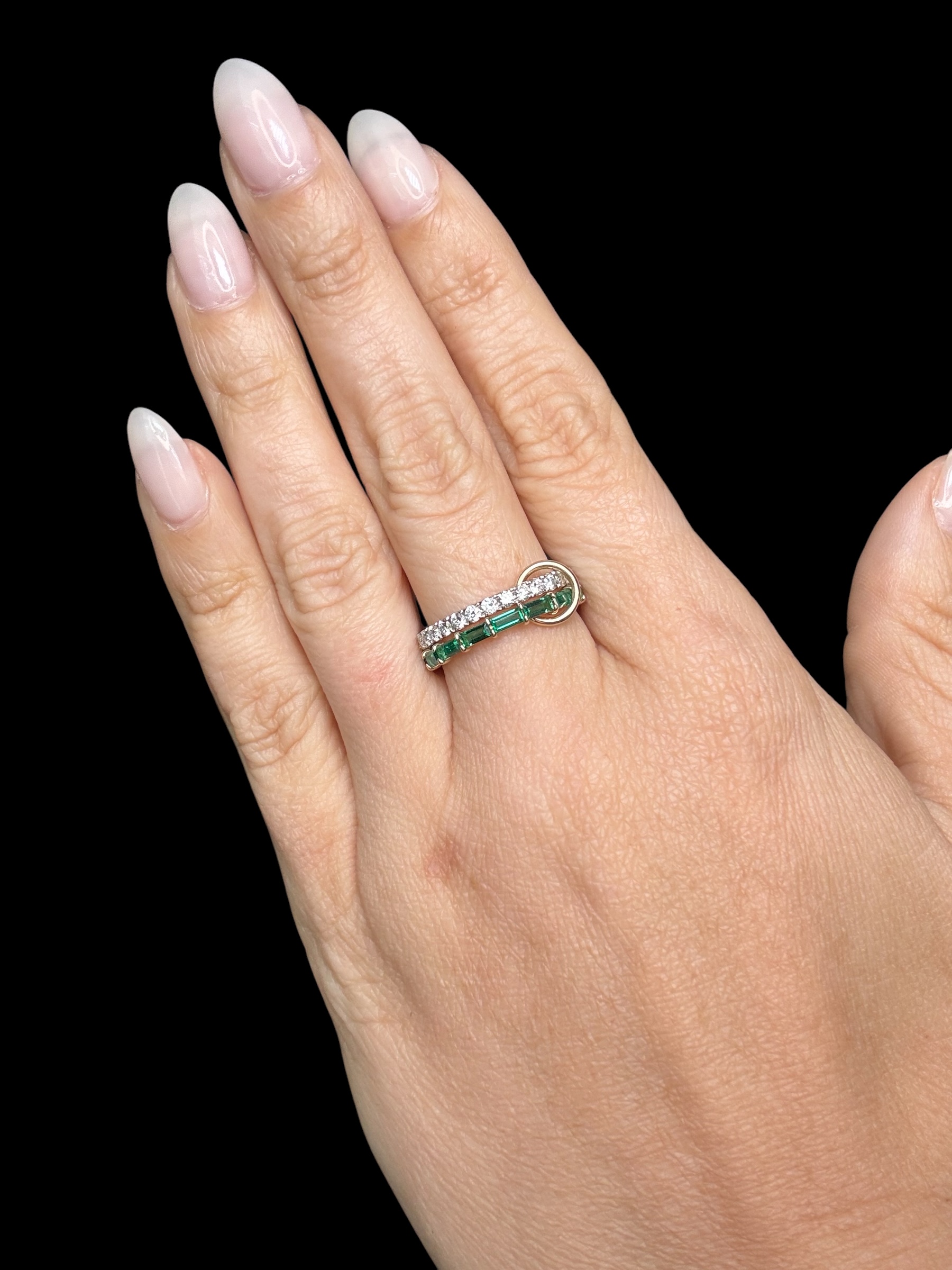Double Stack attached Ring