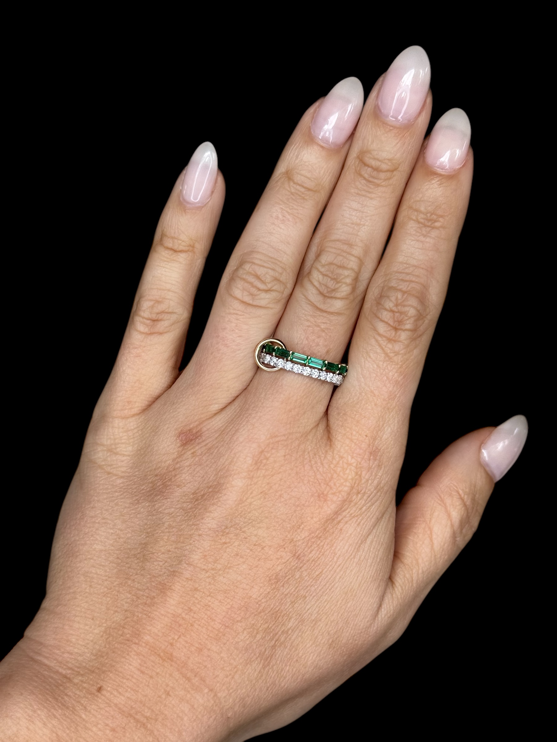 Double Stack attached Ring