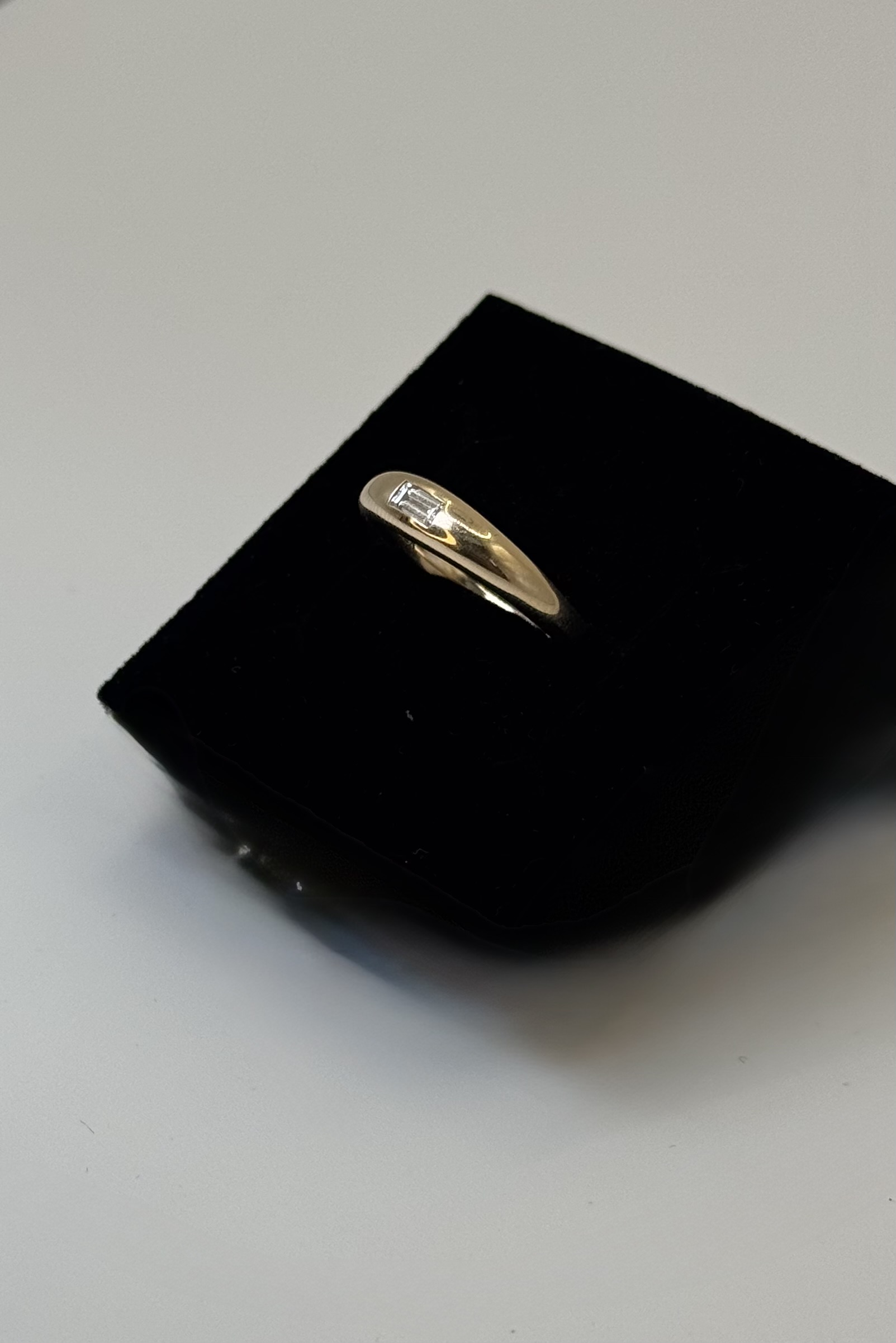 Pinky Ring with lab grown diamond