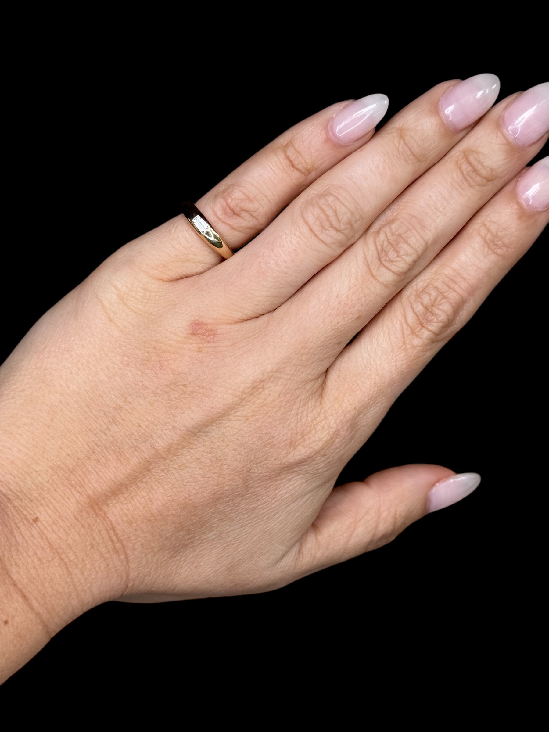 Pinky Ring with lab grown diamond