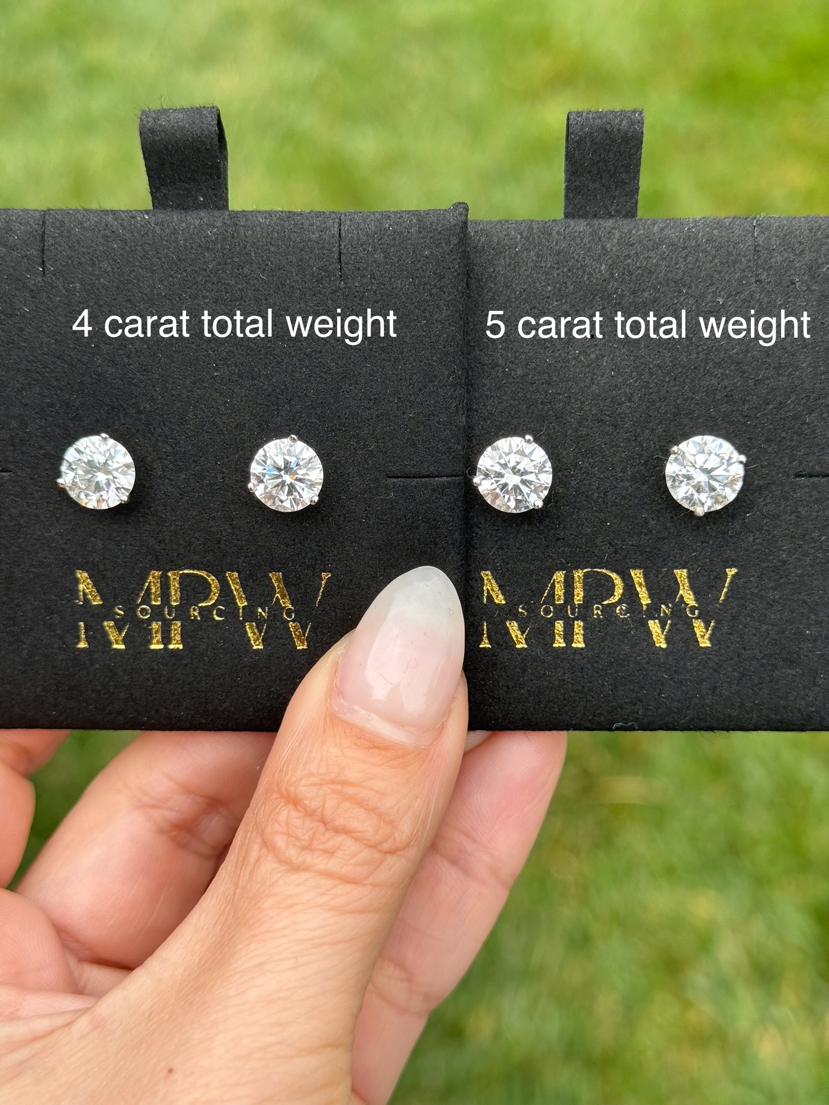 Made to Order Round Brilliant Cultivated Diamond Stud Earrings
