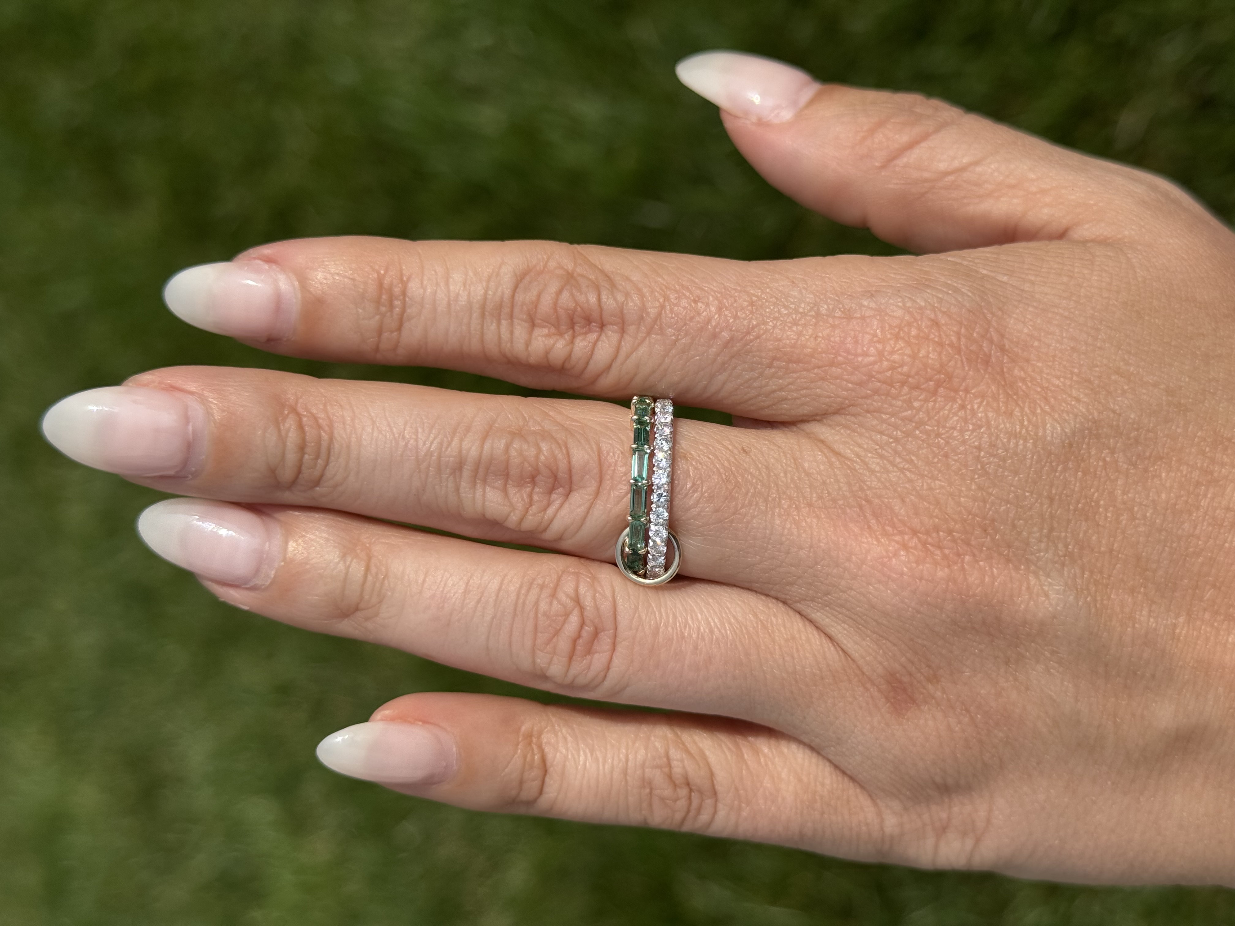 Double Stack attached Ring