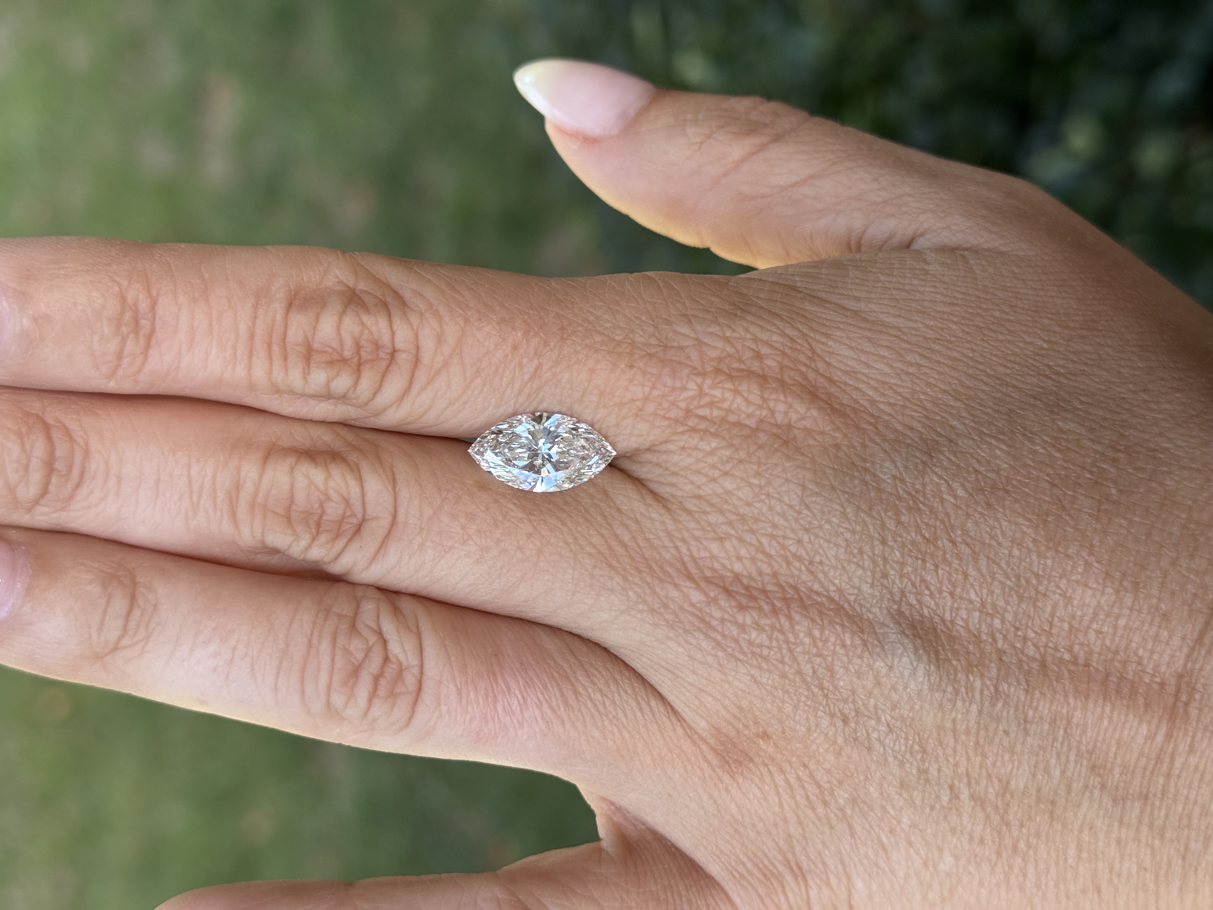 4.03 Carat E VS1 Marquise Brilliant Diamond
