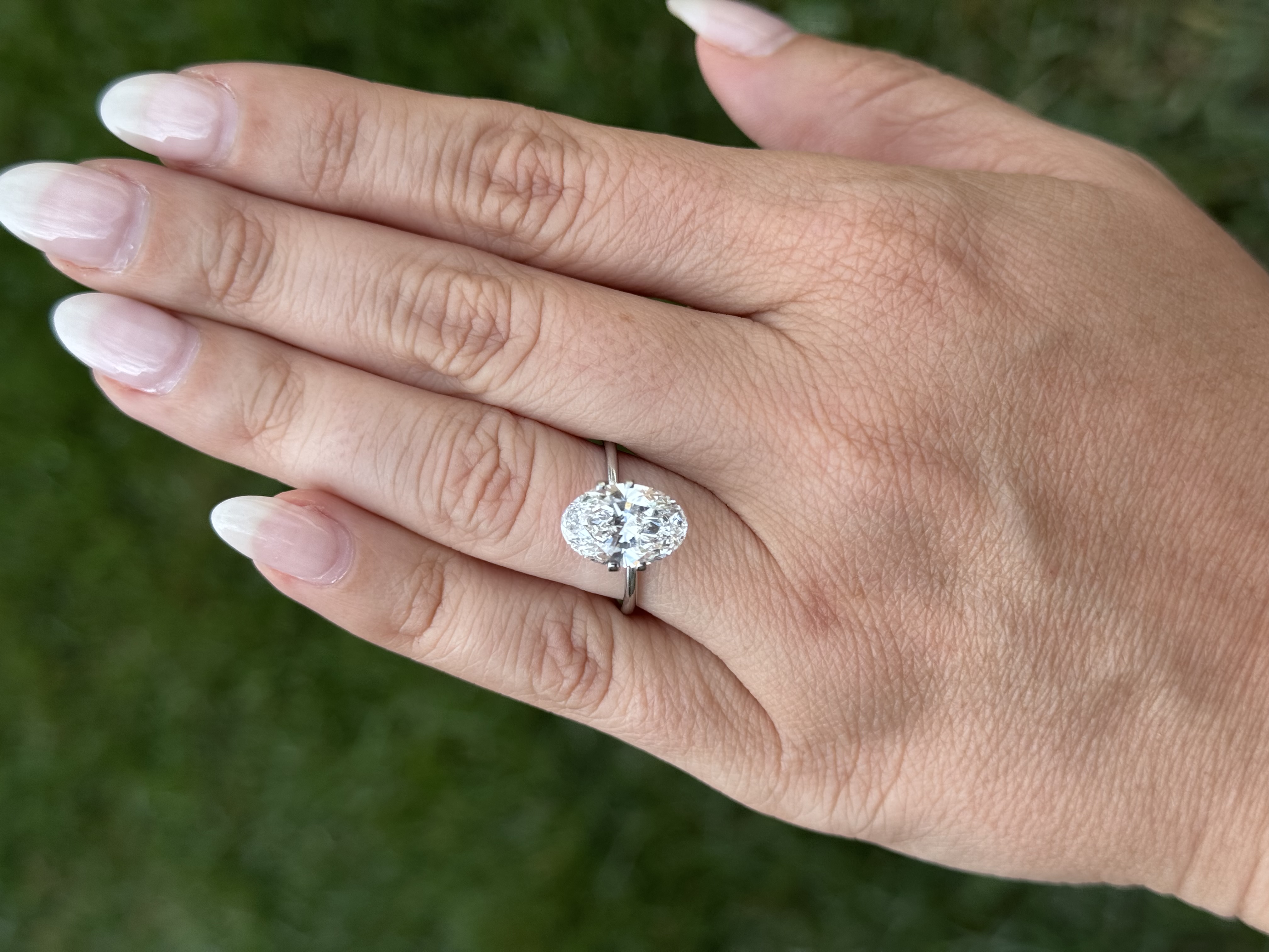 4.05 Carat E VS1 Oval Diamond