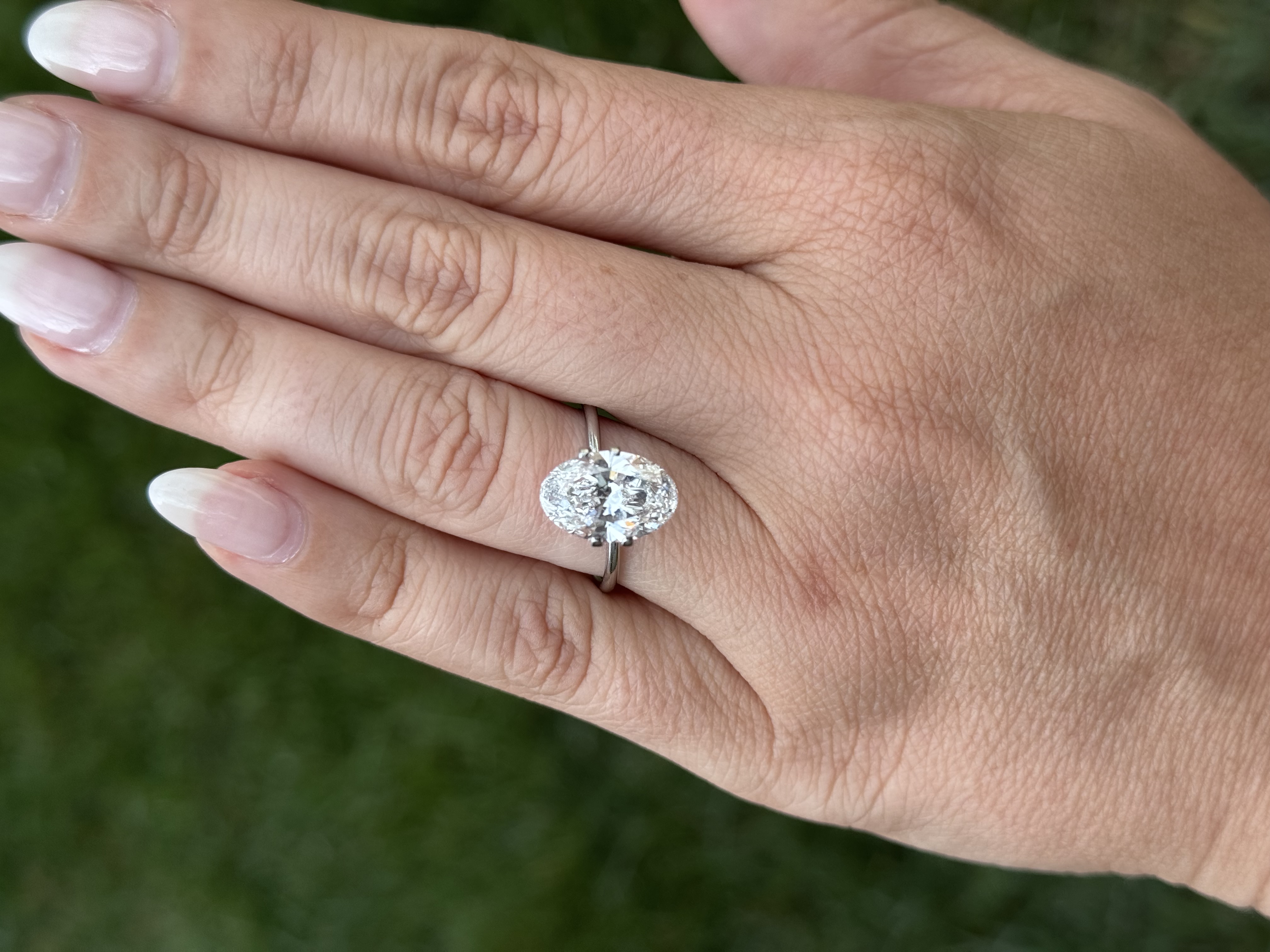 4.05 Carat E VS1 Oval Diamond
