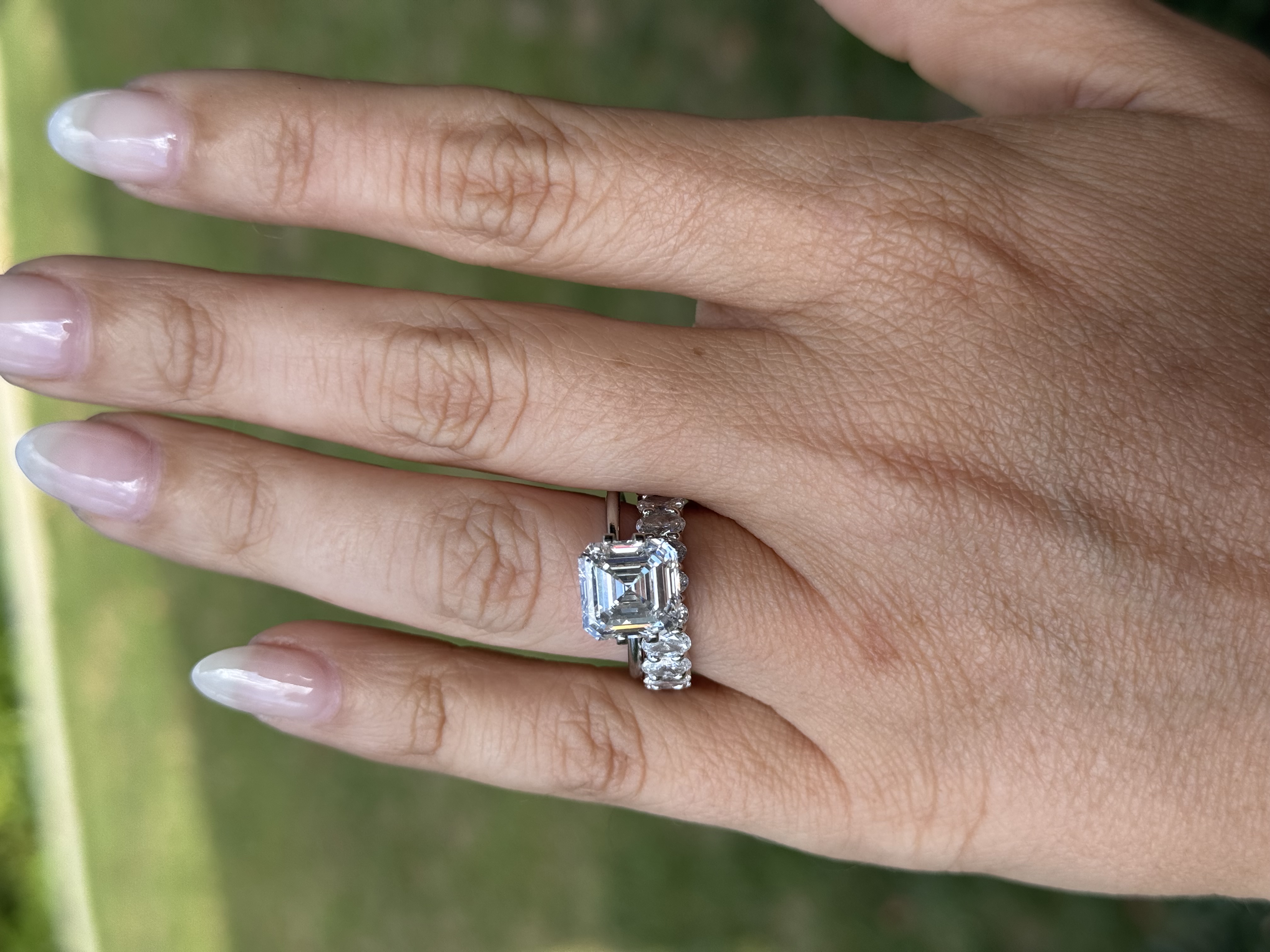 5.04 carat E VS1 Asscher Cut Diamond
