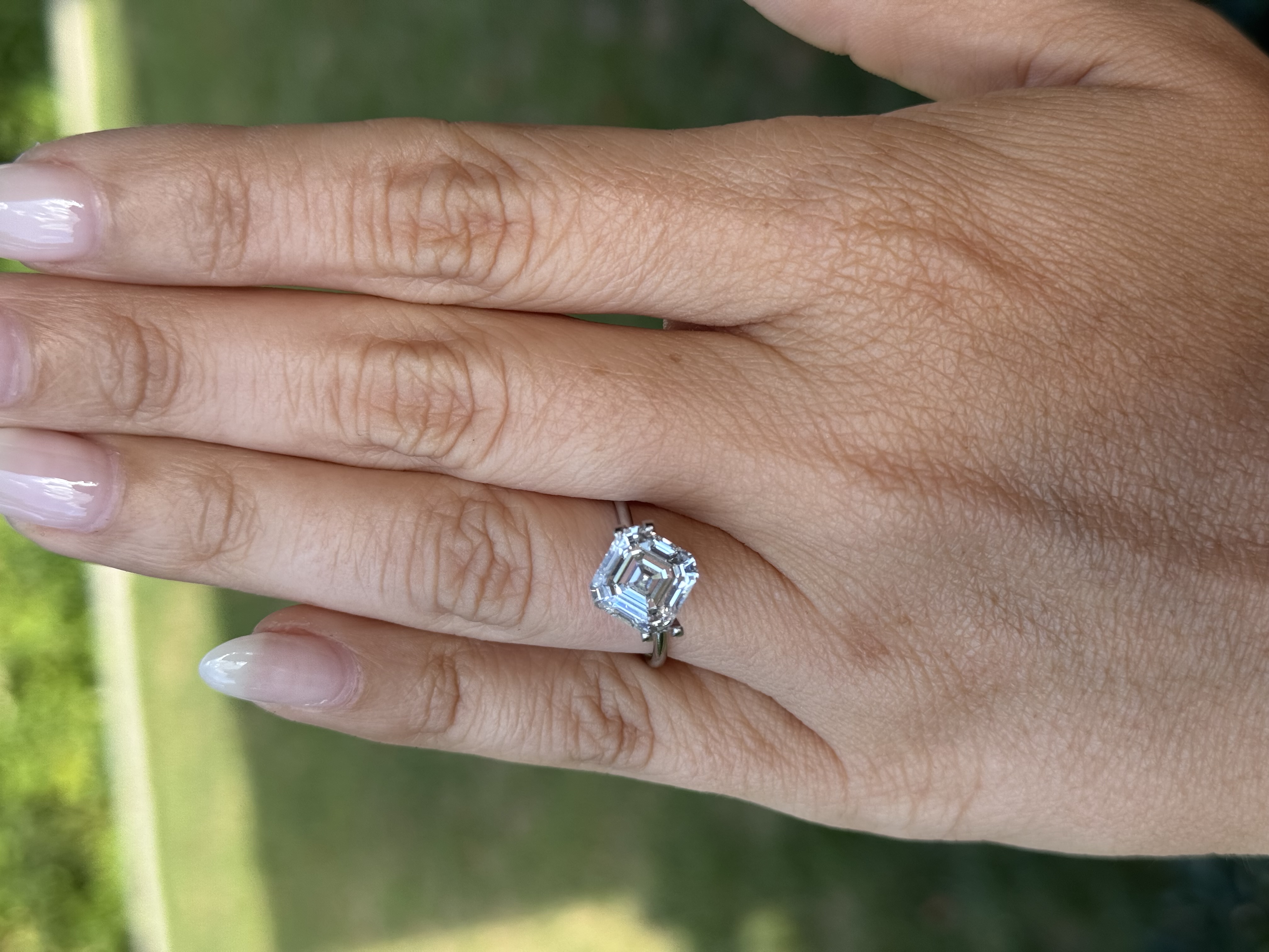 4.01 Carat E VS1 Asscher Cut Diamond