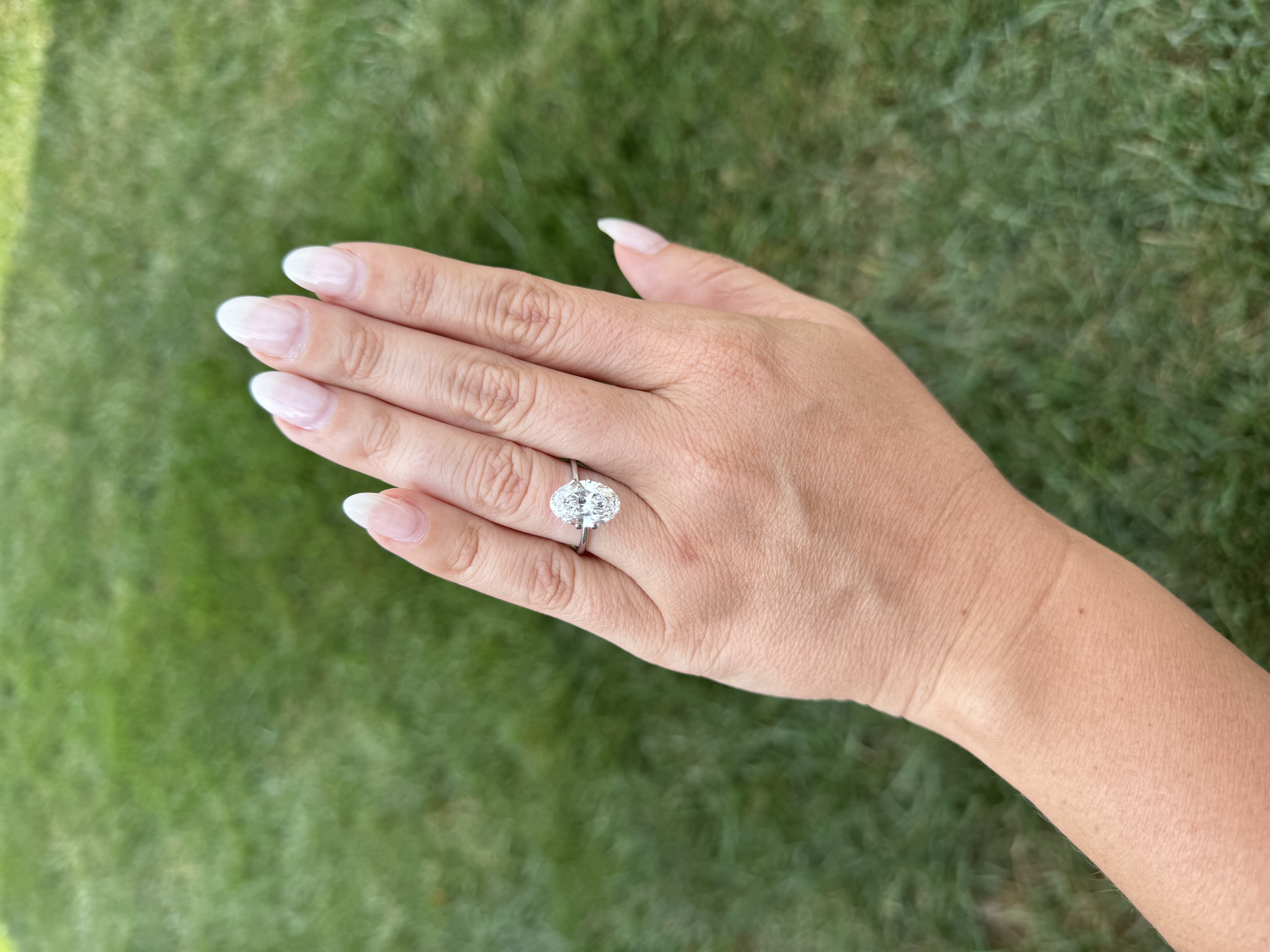 4.05 Carat E VS1 Oval Diamond