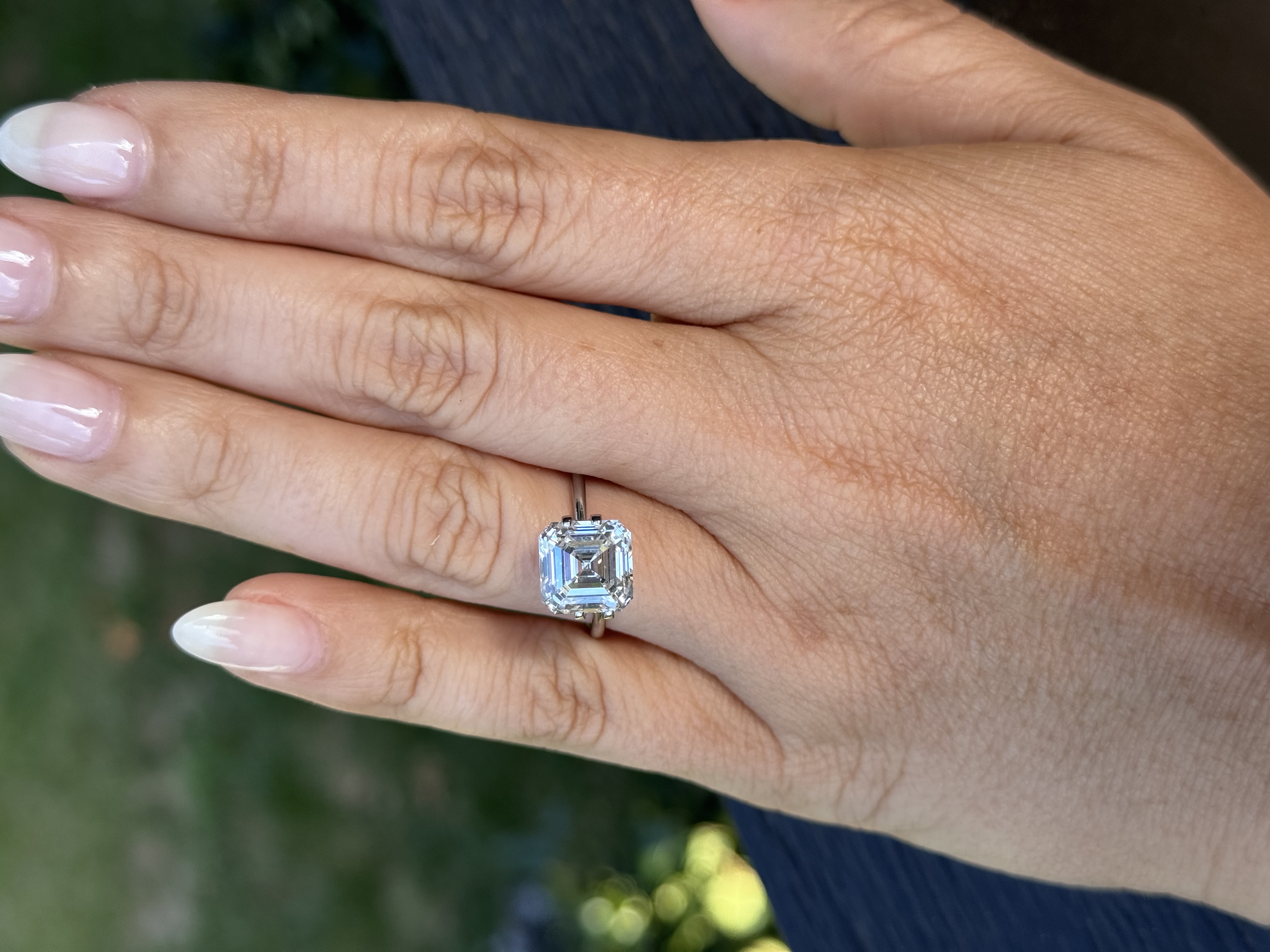 5.04 Carat E VS1 Asscher Cut Diamond