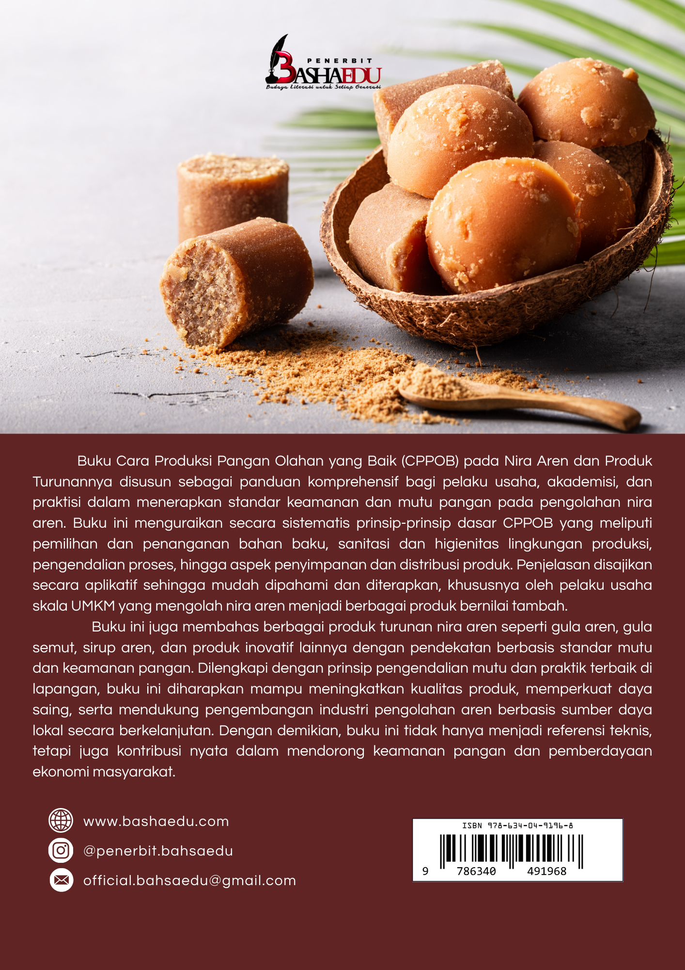 Cara Produksi Pangan Olahan yang Baik (CPPOB) pada Nira Aren dan Produk Turunannya