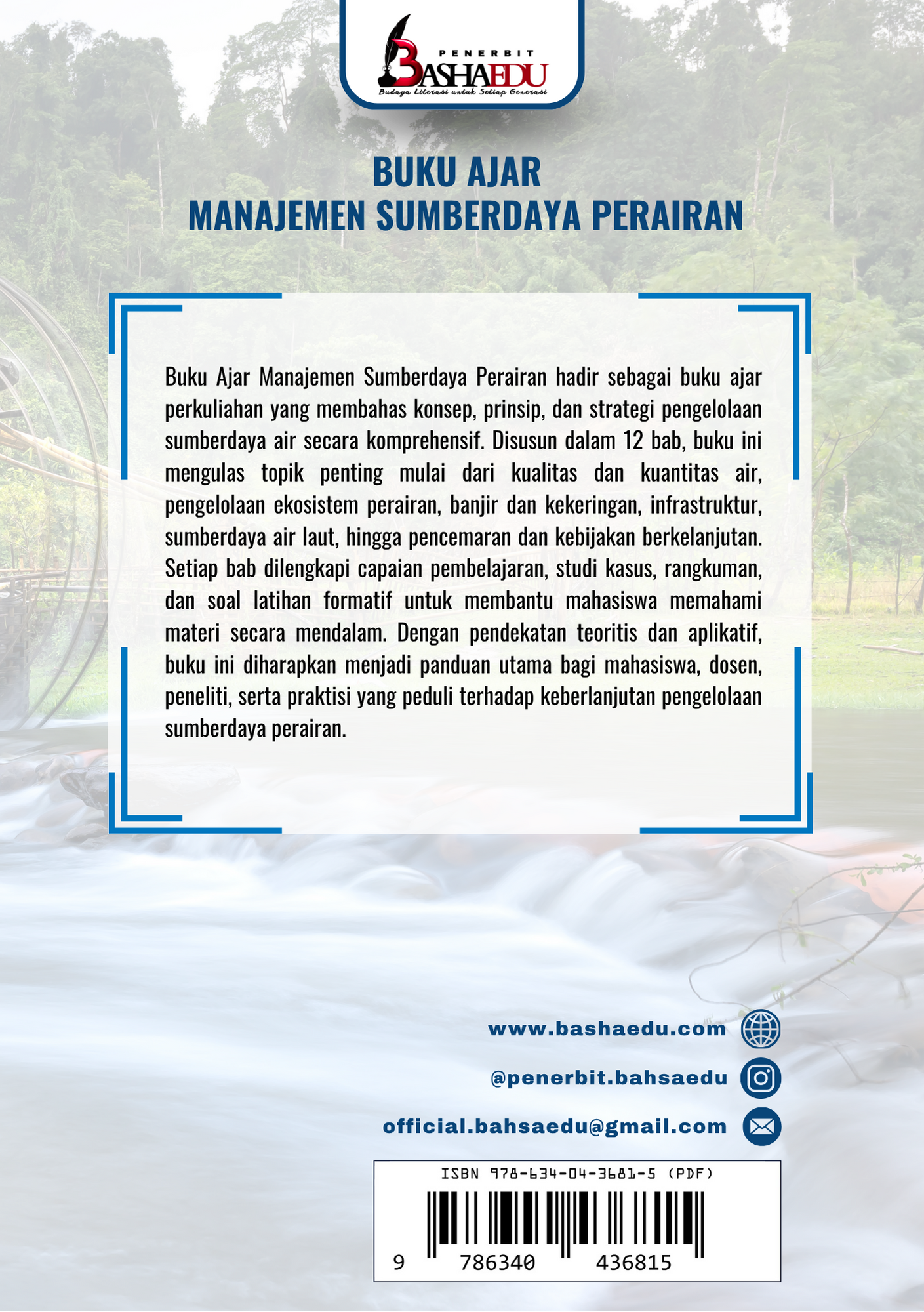 Buku Ajar Manajemen Sumberdaya Perairan