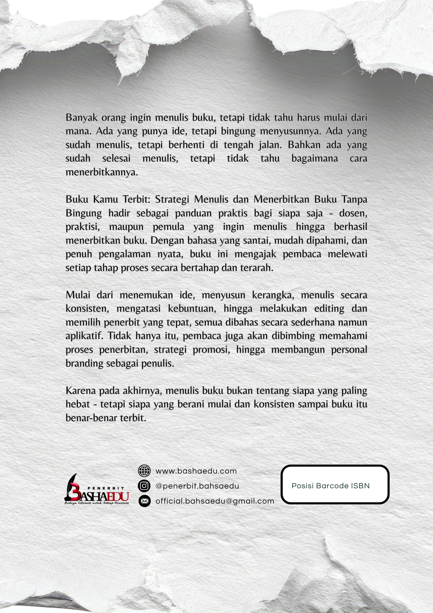 Buku Kamu Terbit: Strategi Menulis dan Menerbitkan Buku Tanpa Bingung