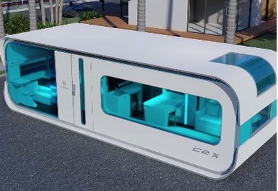 (C2X) * BLUE *  FUTURISTIC~SMART MOBILE HOME