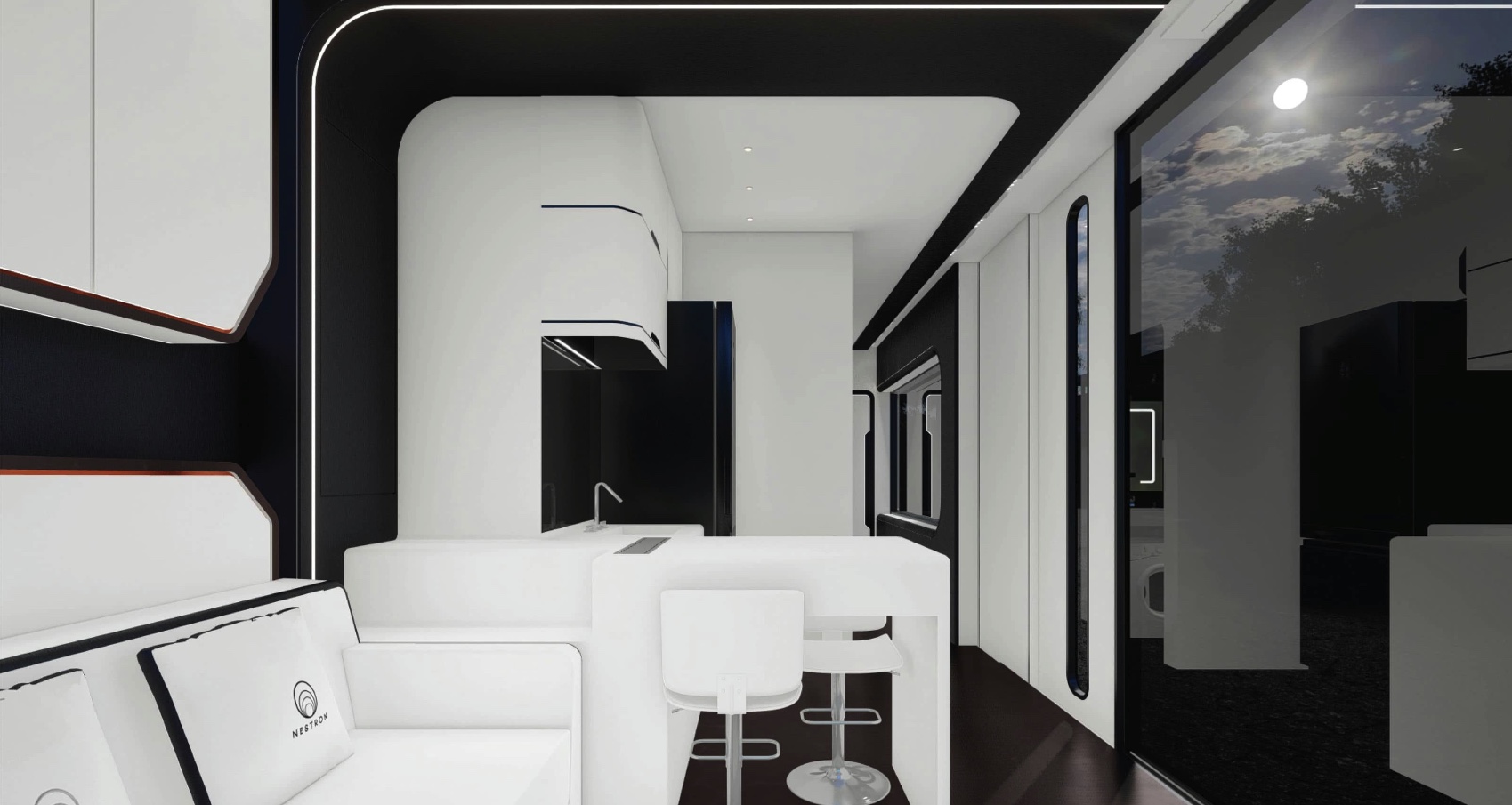 (C2X) *GOLD*  FUTURISTIC~SMART MOBILE HOME