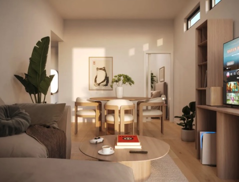 GARDEN HOME (2 BEDROOM / 1 BATHROOM @ 620 SQ.FT)