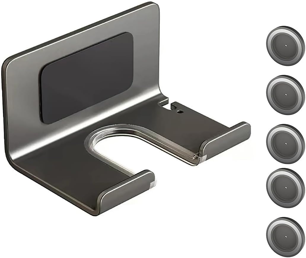 Haartrockner-Wandhalterung – Fönhalter mit 5 Magneten || Hair dryer wall mount – hair dryer holder with 5 magnets
