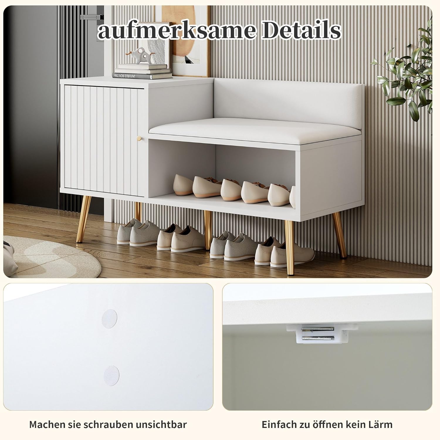 Schuhschrank mit Stauraum  ||  Shoe Cabinet with Storage