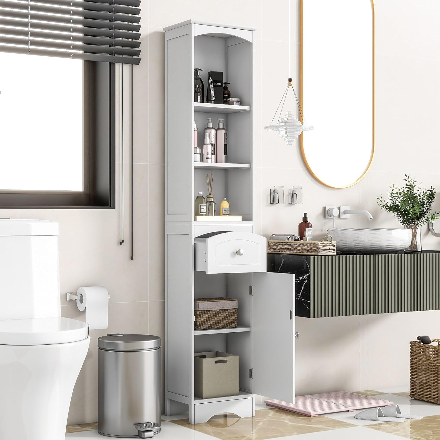 Stauraumschrank 34x24x170cm || Storage Cabinet 34 x 24 x 170 cm