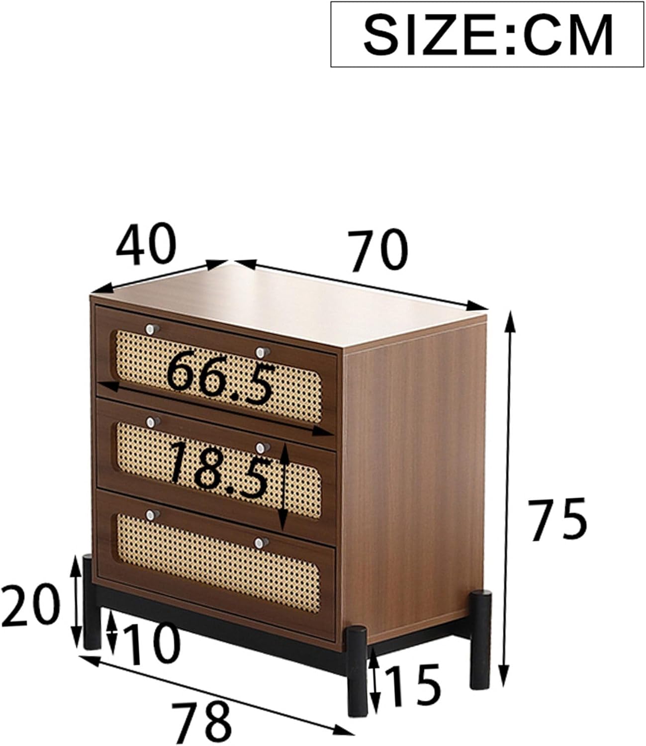 Generische Nachttischkonsole Kommode, Nachttisch  ||  Generic Bedside Console Chest of Drawers,Bedside Table