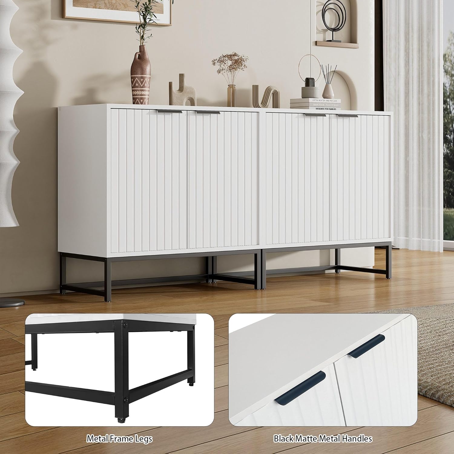 Beistellschrank Sideboard Kommode mit 2 Türen ||  Generic Side Cabinet Sideboard Chest of Drawers with 2 Doors