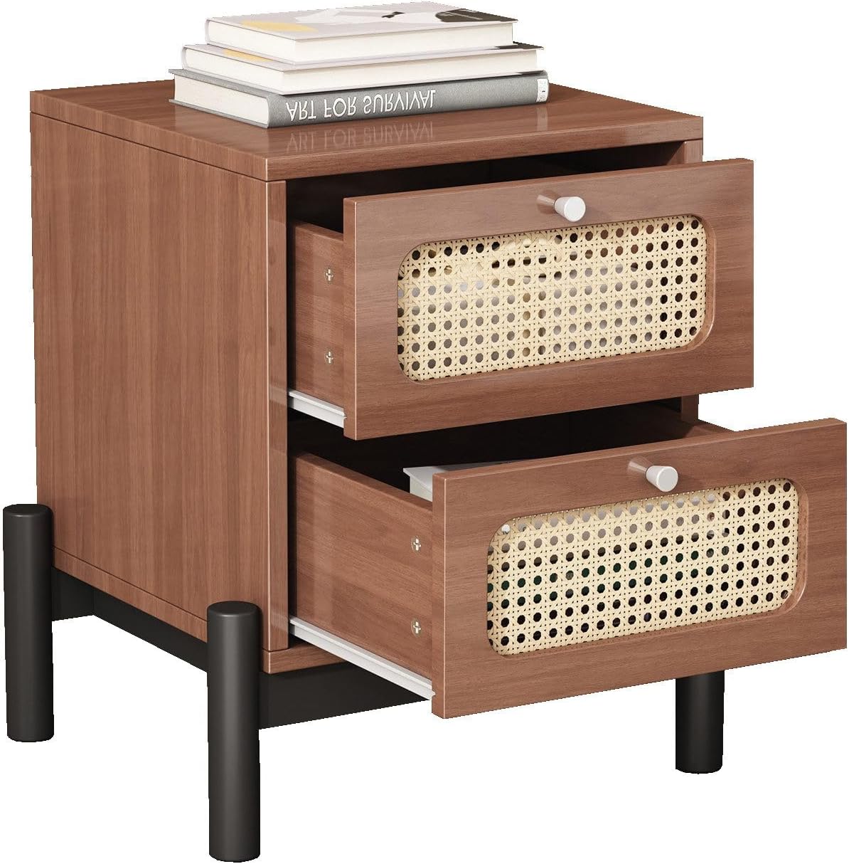 Klassischer Nachttisch mit 2 Schubladen || Classic bedside cabinet with 2 drawers 