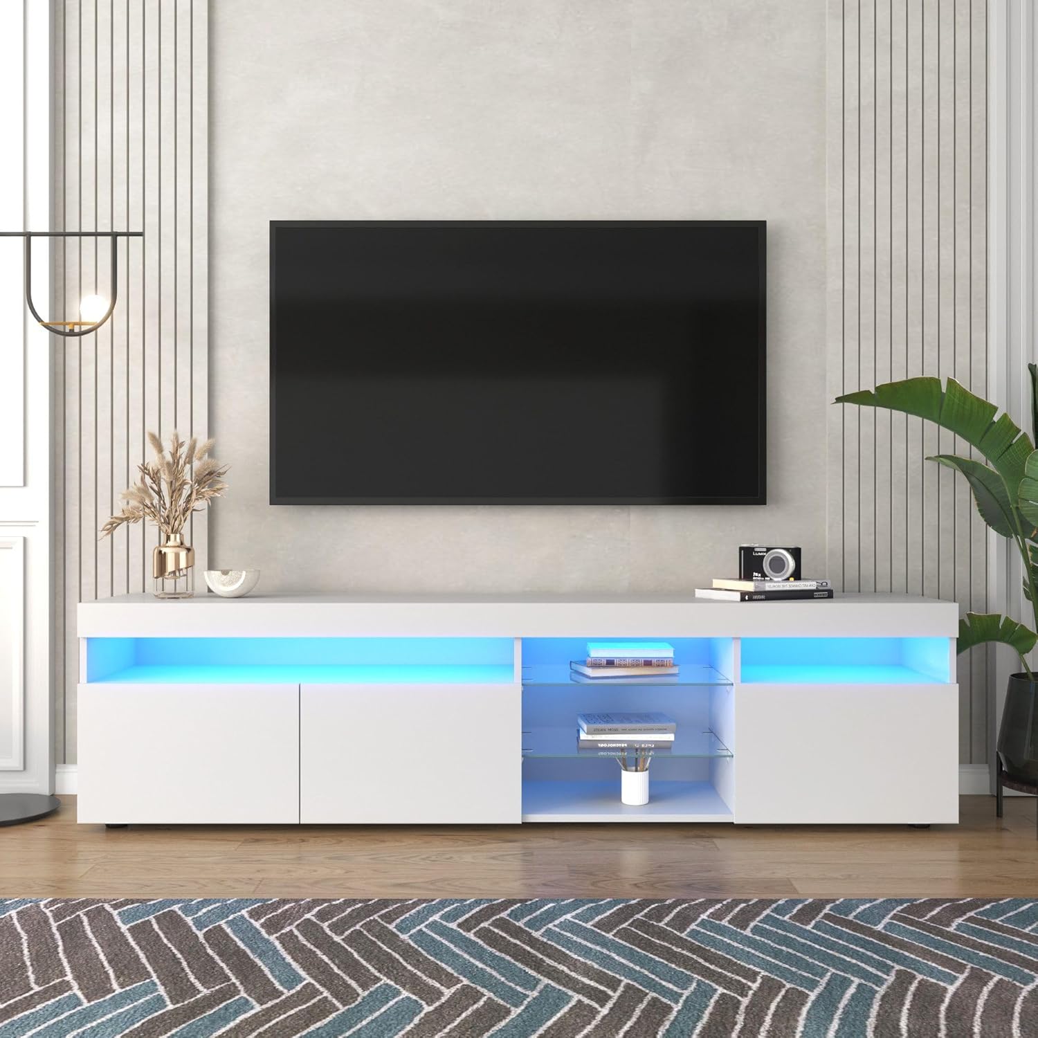 TV-Schrank Fernsehschrank mit LED-Beleuchtung ||  TV Cabinet TV Cabinet with LED Lighting