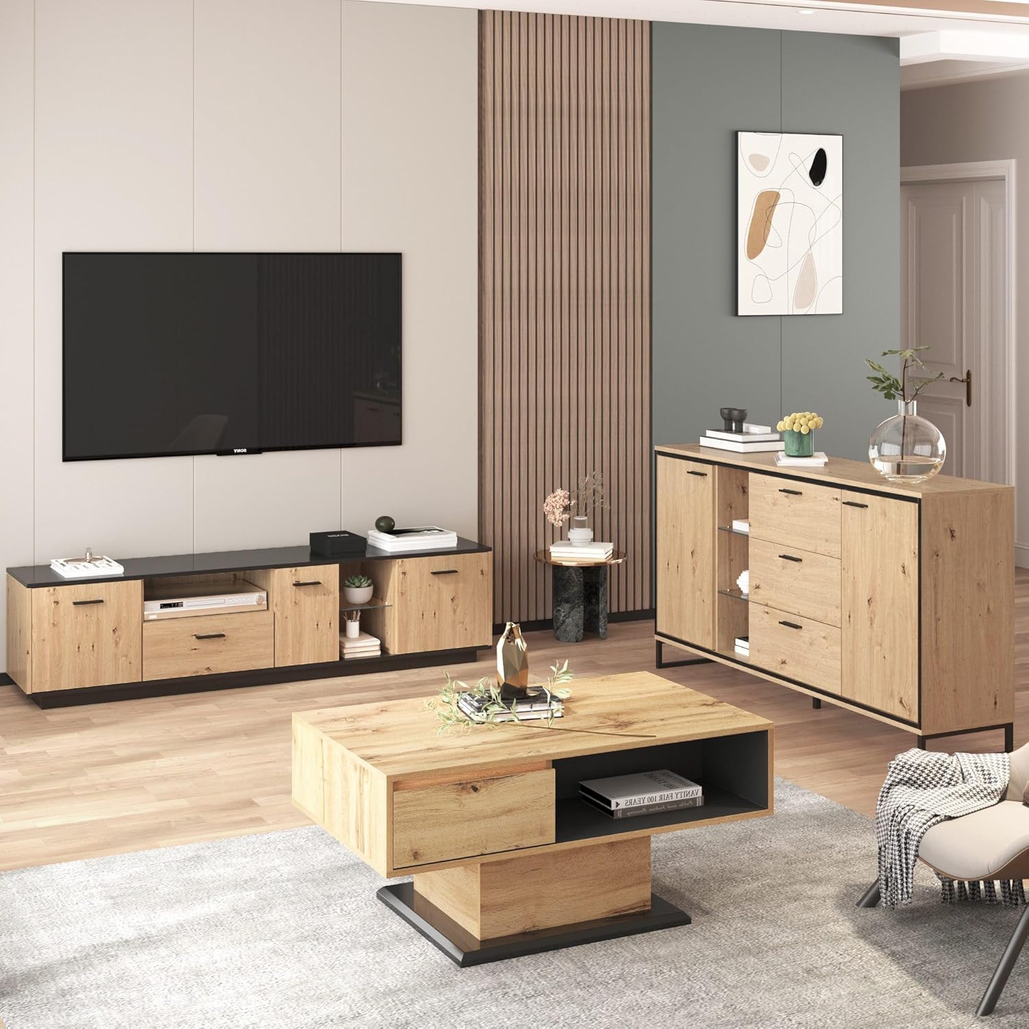 TV-Schrank Wohnzimmer Sideboard  ||  TV Cabinet Living Room Sideboard