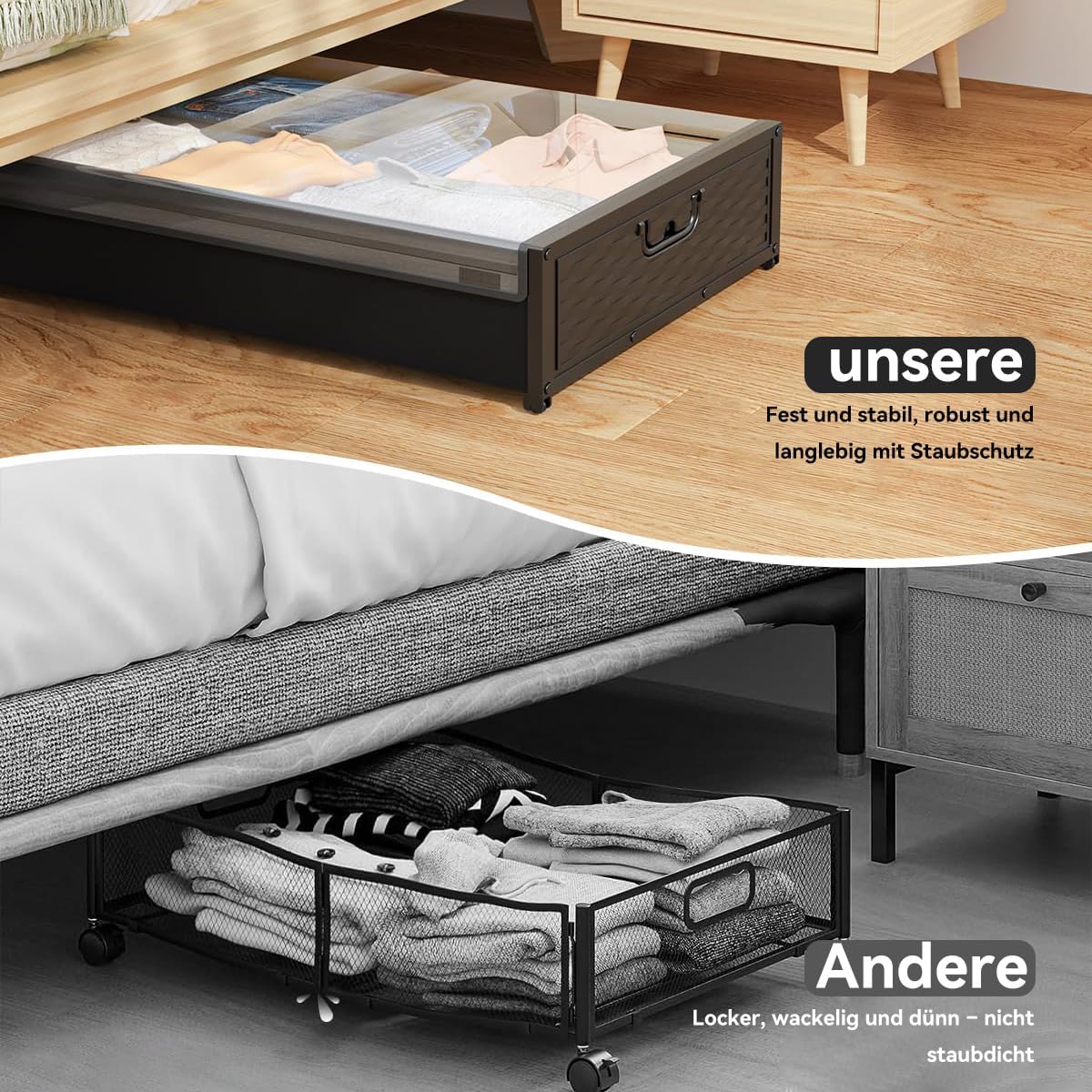 Aufbewahrungsbox Unterbett-Staufach || Storage Box Underbed Storage Compartment