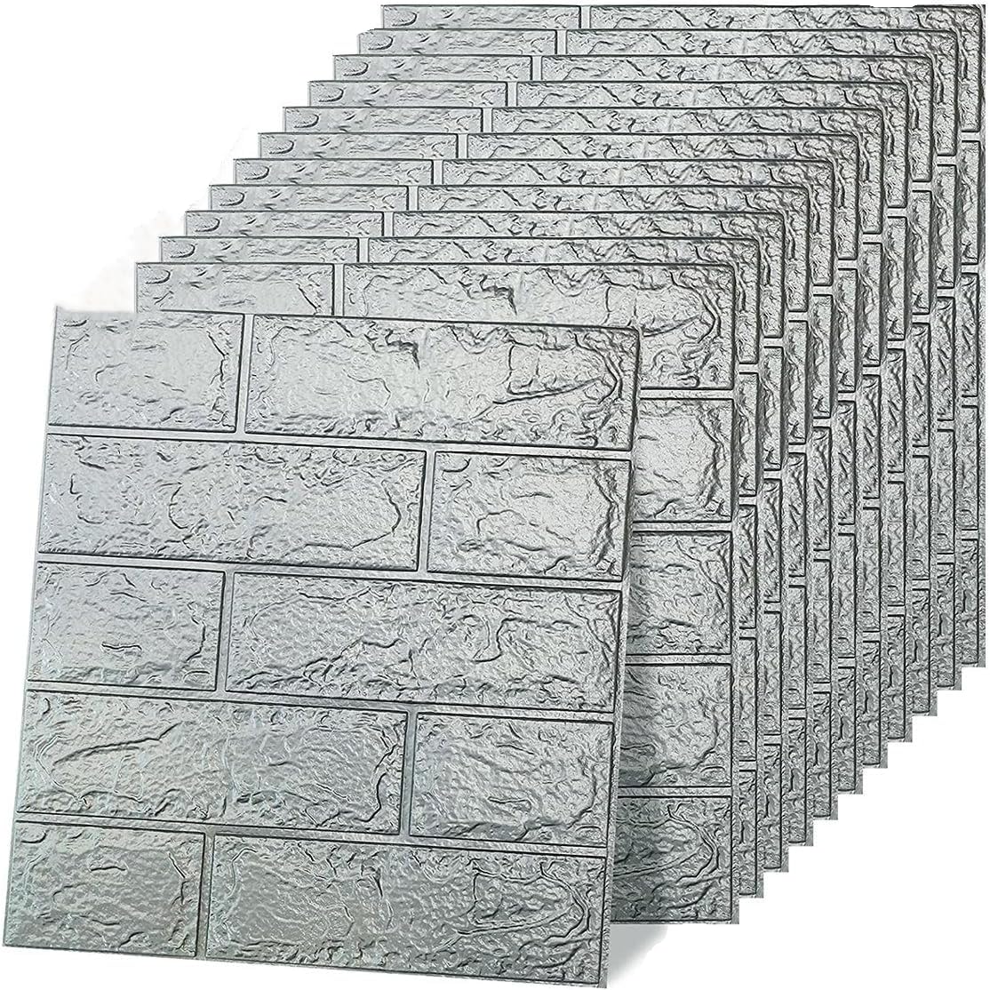 3D-Tapete,12 stück selbstklebende Wandpaneele  || 3D Wallpaper, Pack of 12 Self-Adhesive Wall Panels