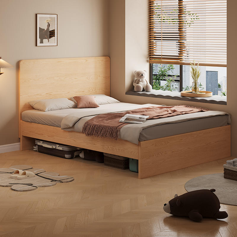Skandinavisches Holzbett im modernen Design || Scandinavian Solid Wood Bed in Modern Design