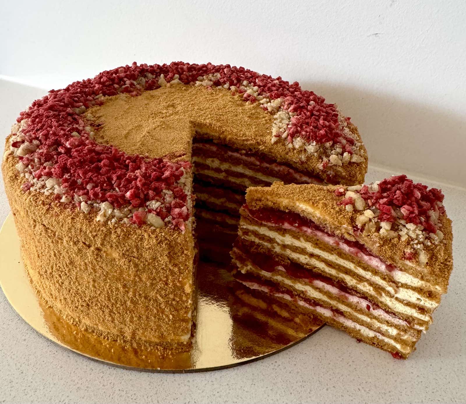 4. Raspberry Honey Cake