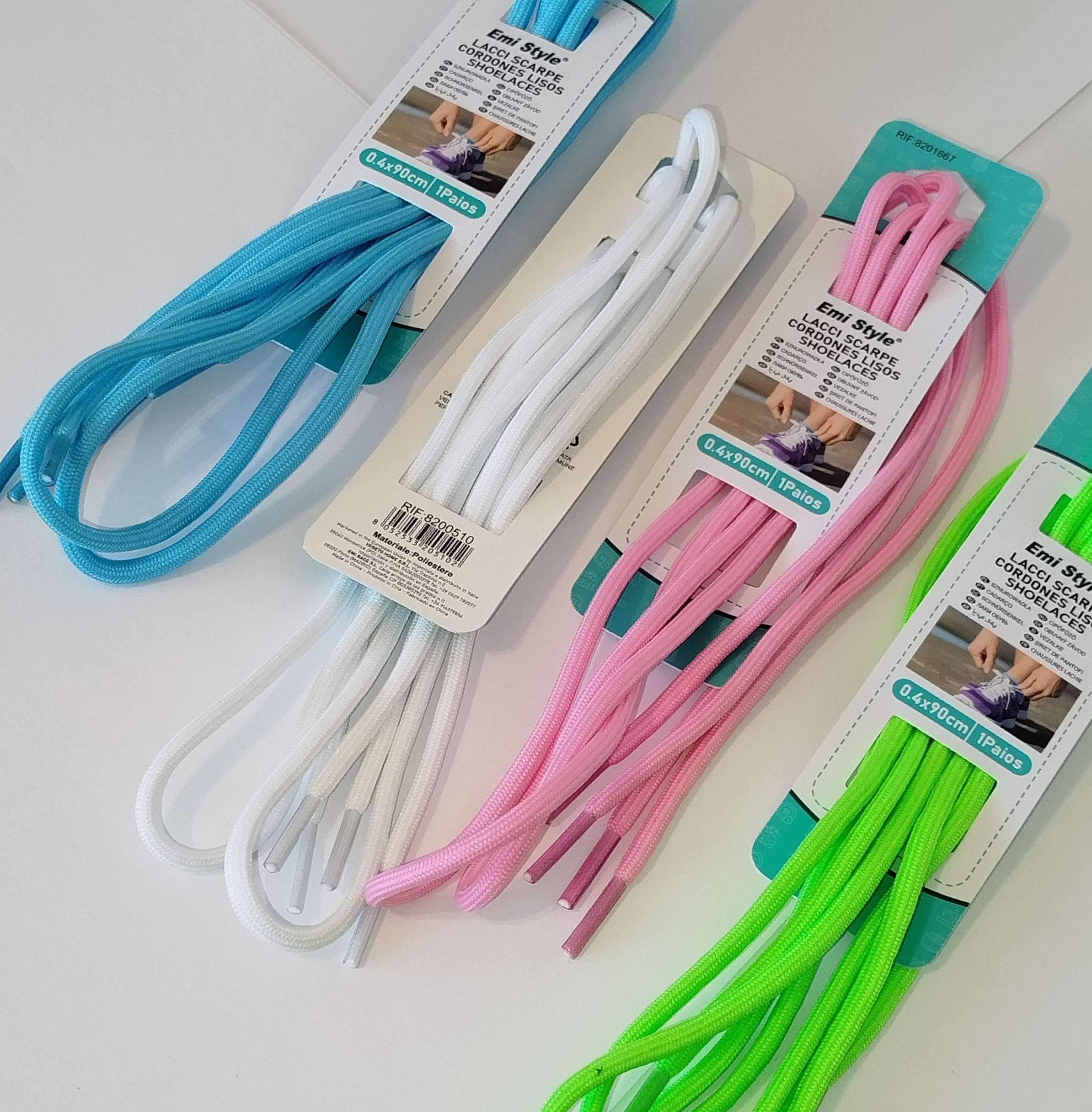 Lacets élastiques colorés