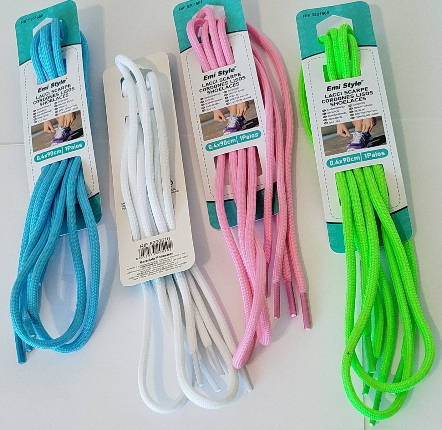 Lacets élastiques colorés