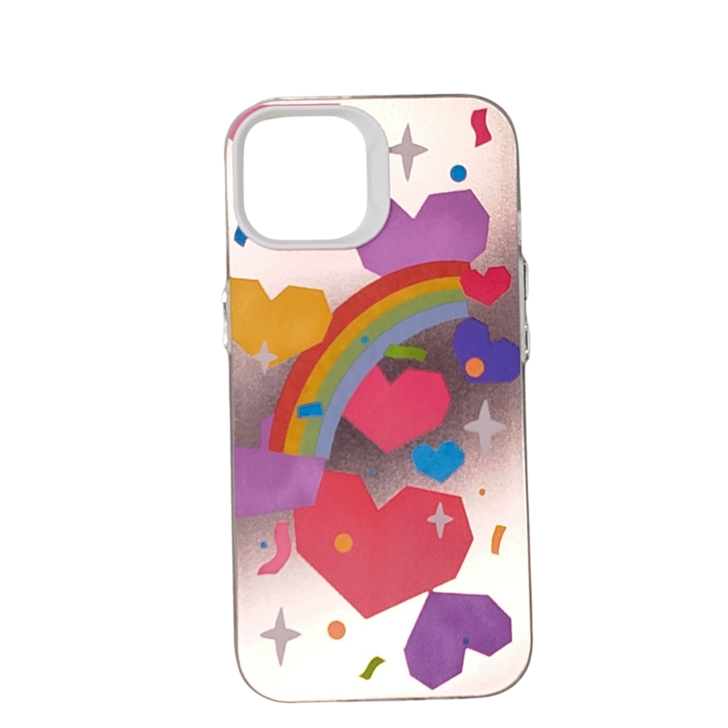 Coque iPhone 15 "arc en ciel"