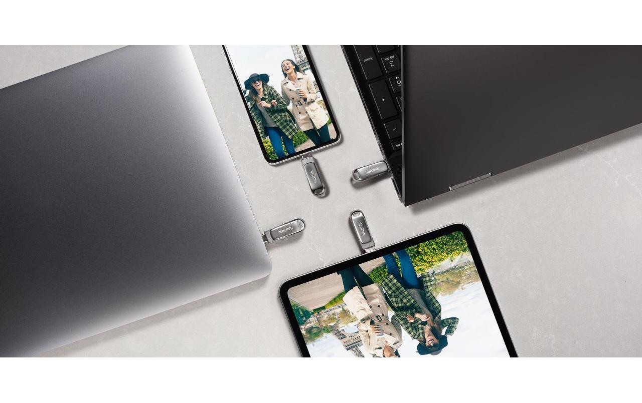 SanDisk Clé USB Ultra Dual Luxe USB Type-C 128 GB