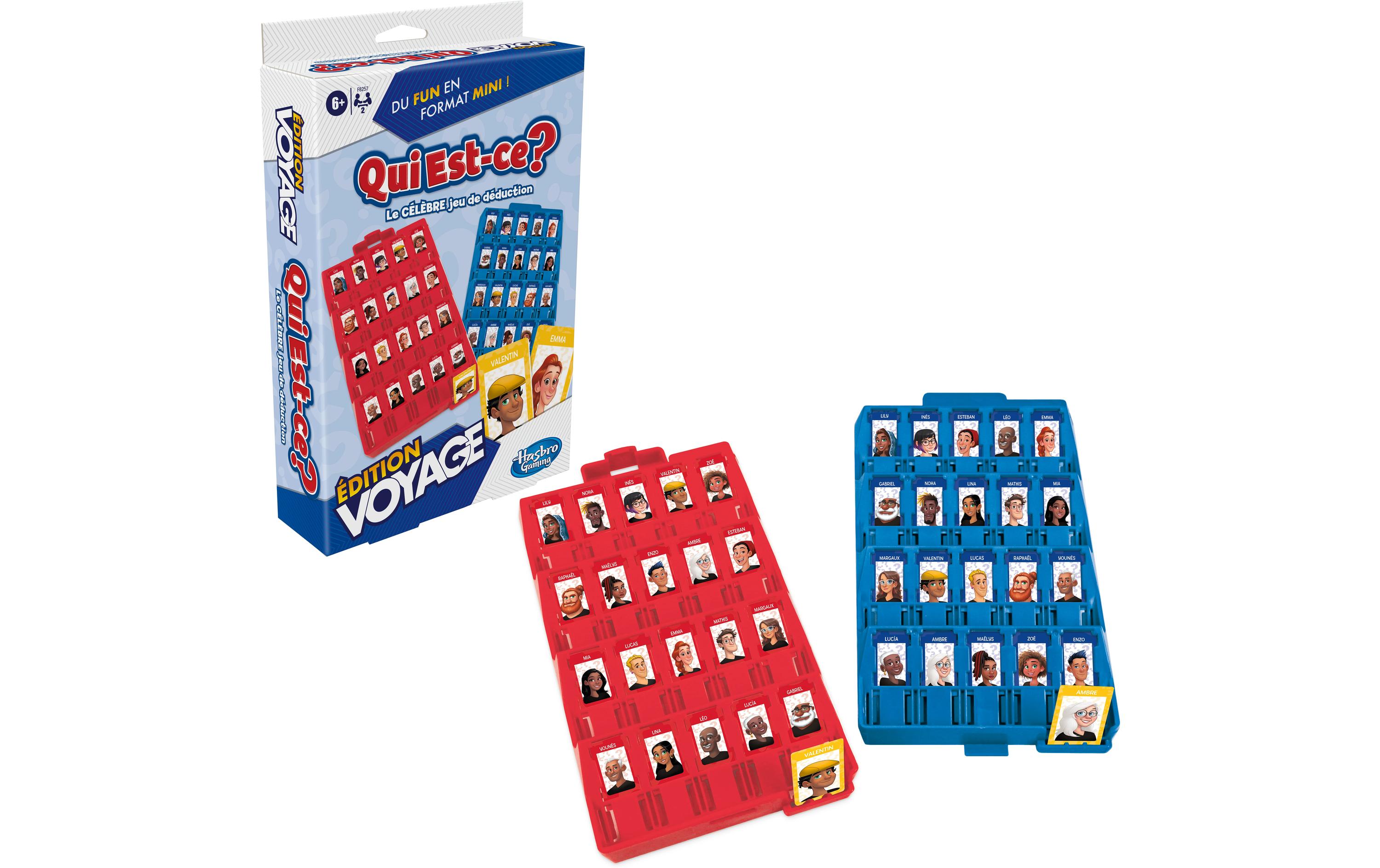 Hasbro Gaming Jeux pour la famille Qui Est-ce? Édition Voyage -FR-