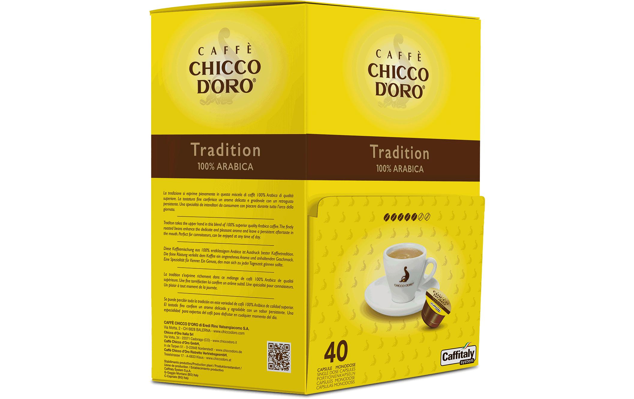 Chicco d'Oro Capsules de café Caffitaly System Tradition 40 pièce