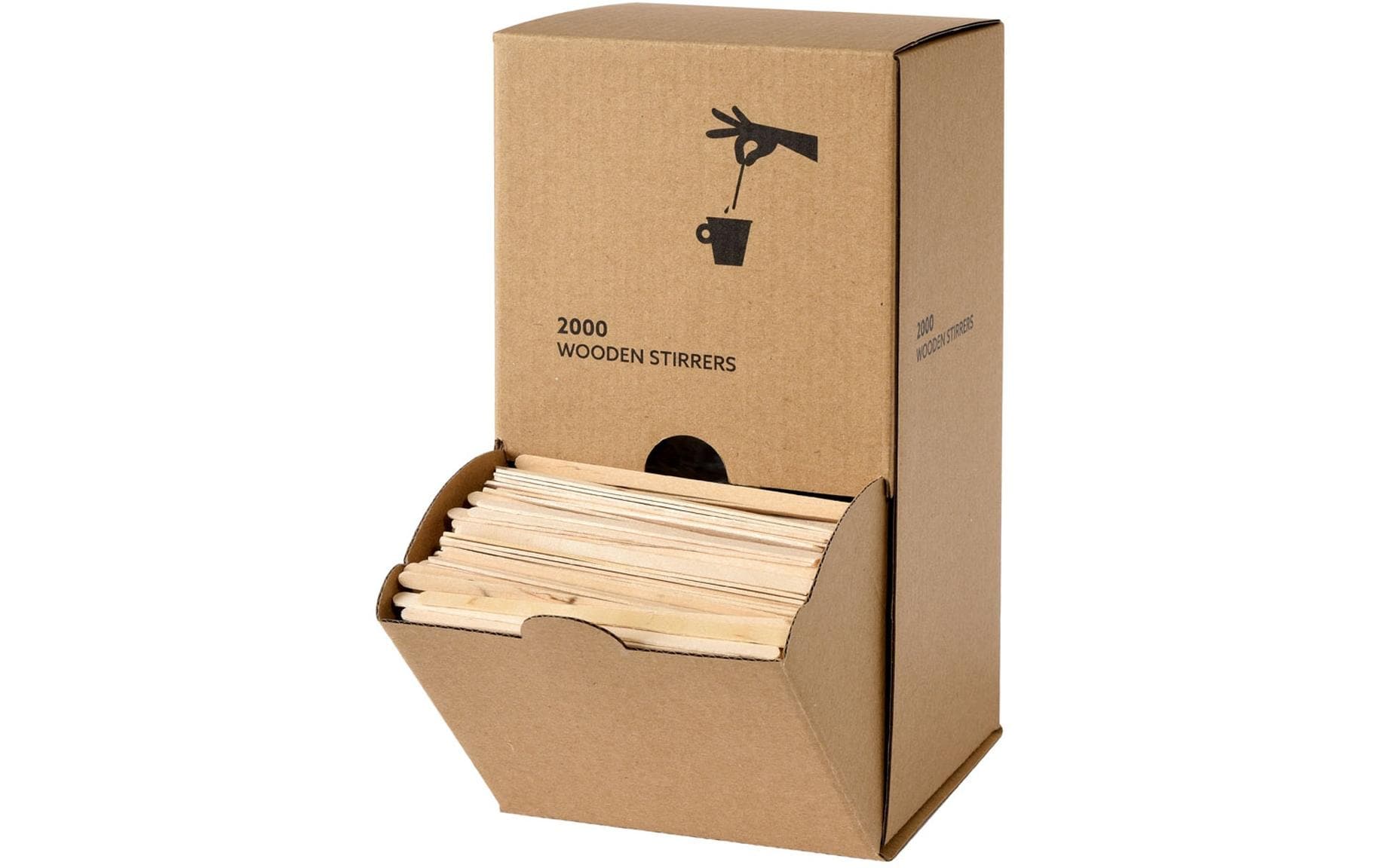 BioPack Agitateurs jetables en boîte distributrice 2000 Pièce/s