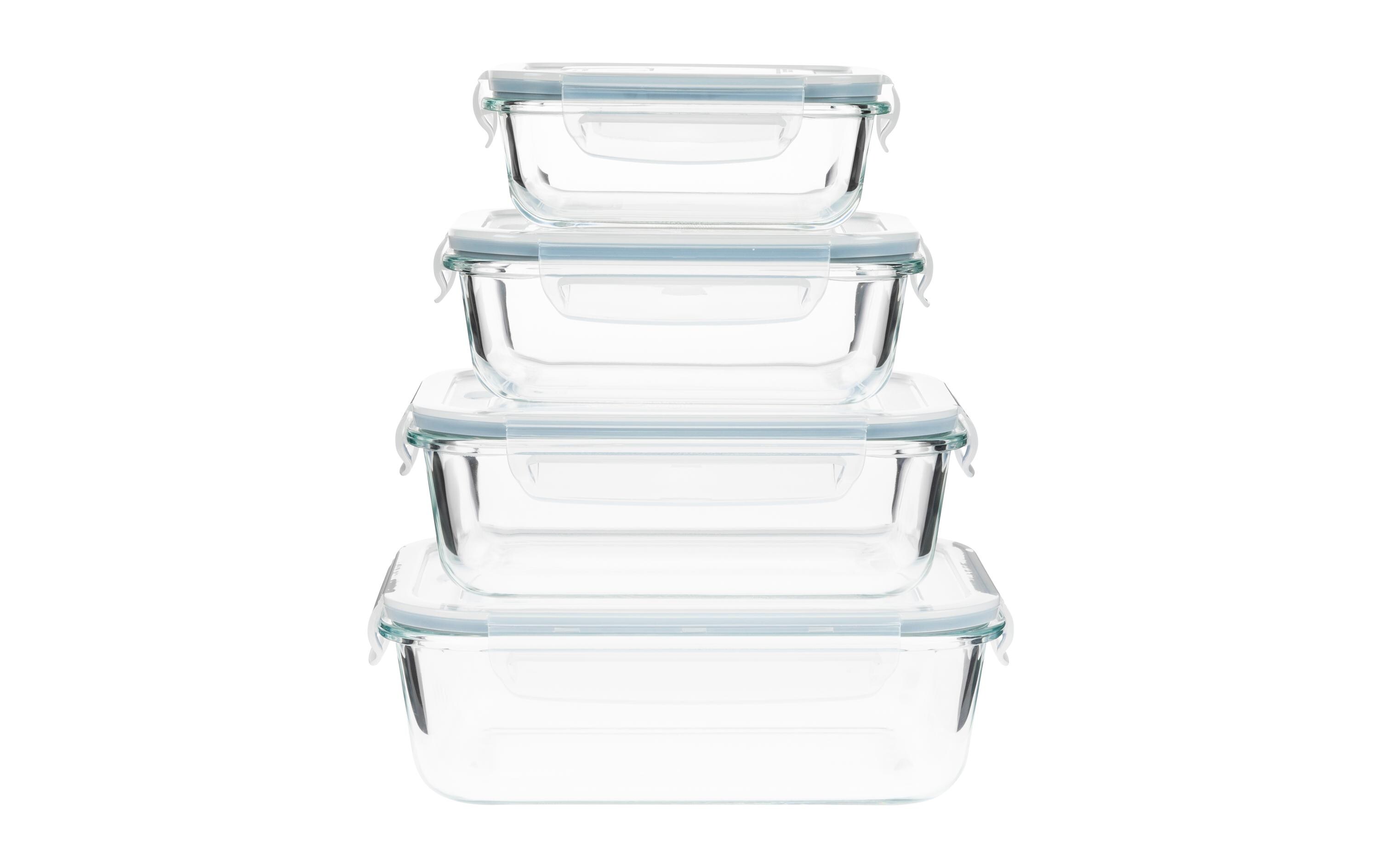 FURBER Récipients à provisions Verre, 4 pièces