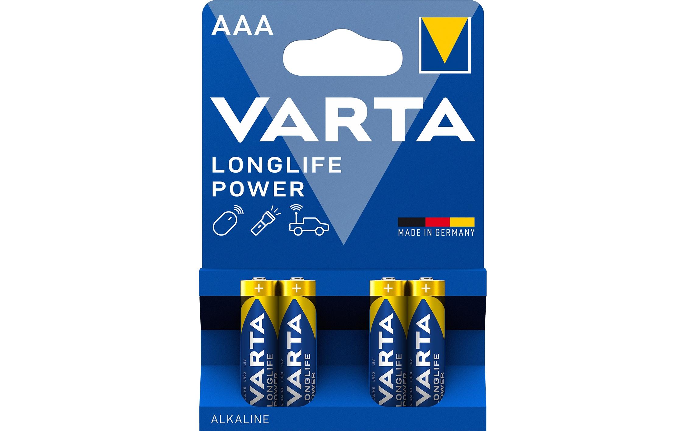 Varta Pile Longlife Power AAA 4 Pièce/s