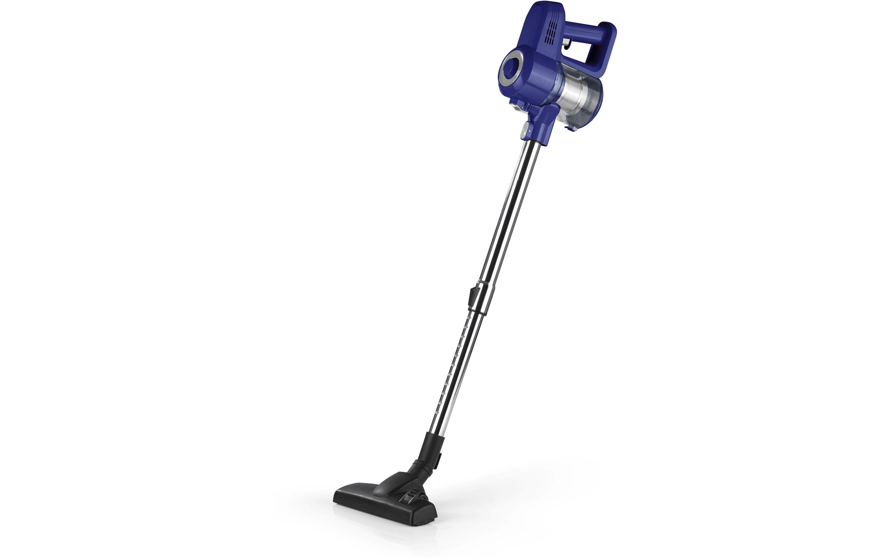 CLEANmaxx Aspirateur à main/manche sans fil Bleu/Argenté