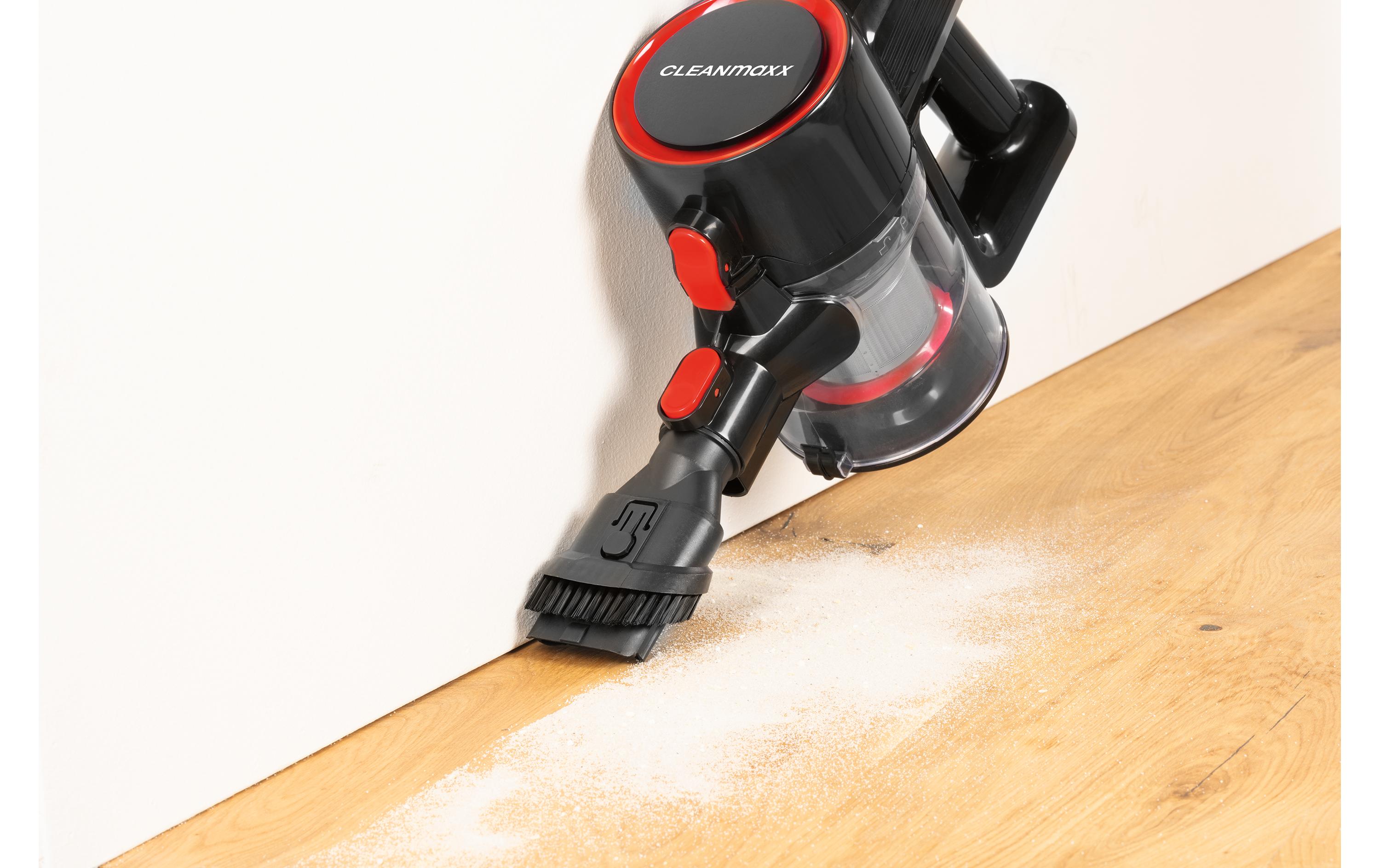 CLEANmaxx Aspirateur à main/manche sans fil Rouge/Noir