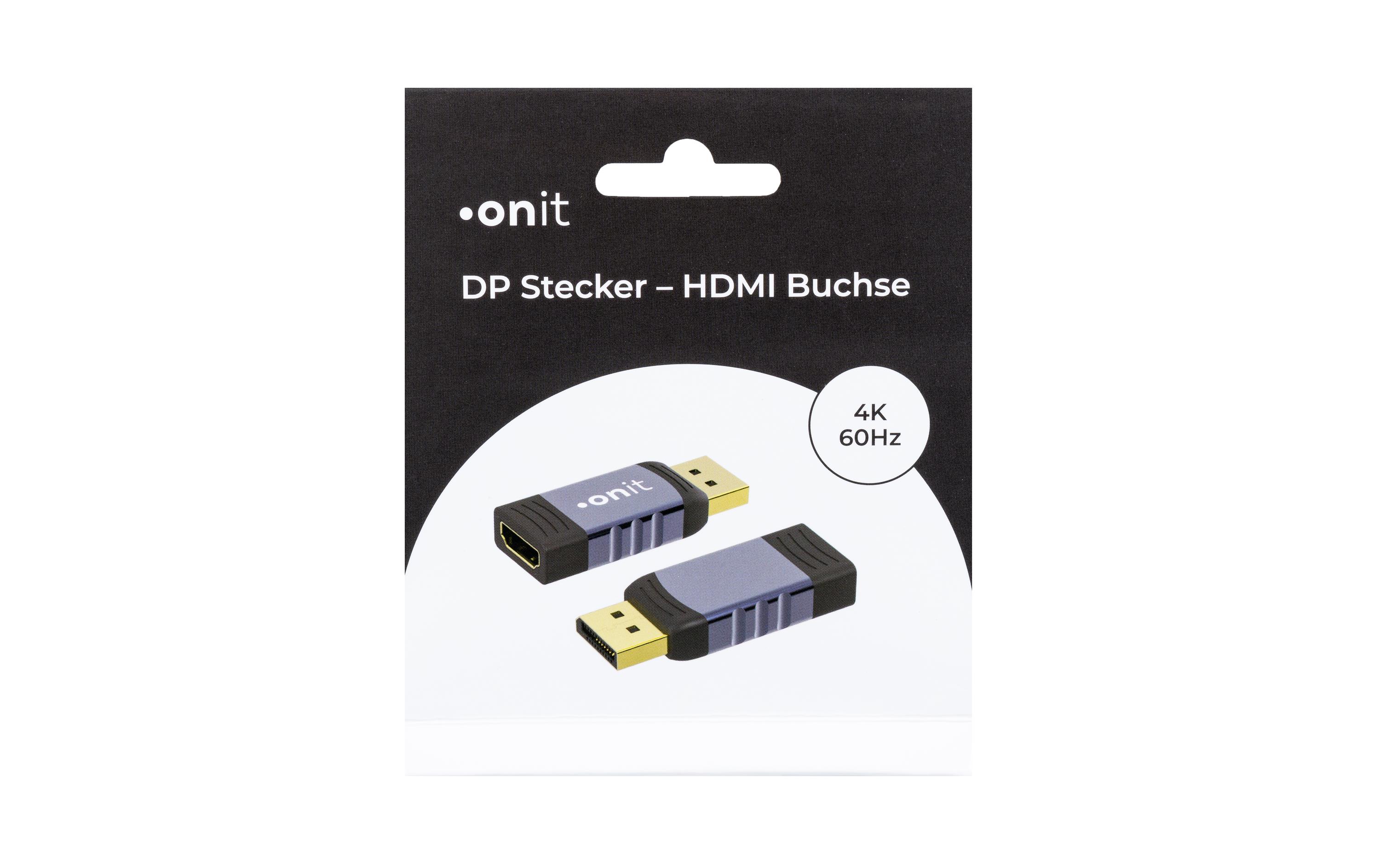 onit Adaptateur DisplayPort - HDMI, 1 pièce