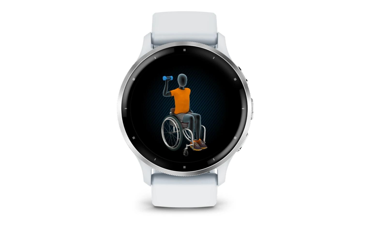 GARMIN Montre de sport Venu 3 Steinweiss / Silber