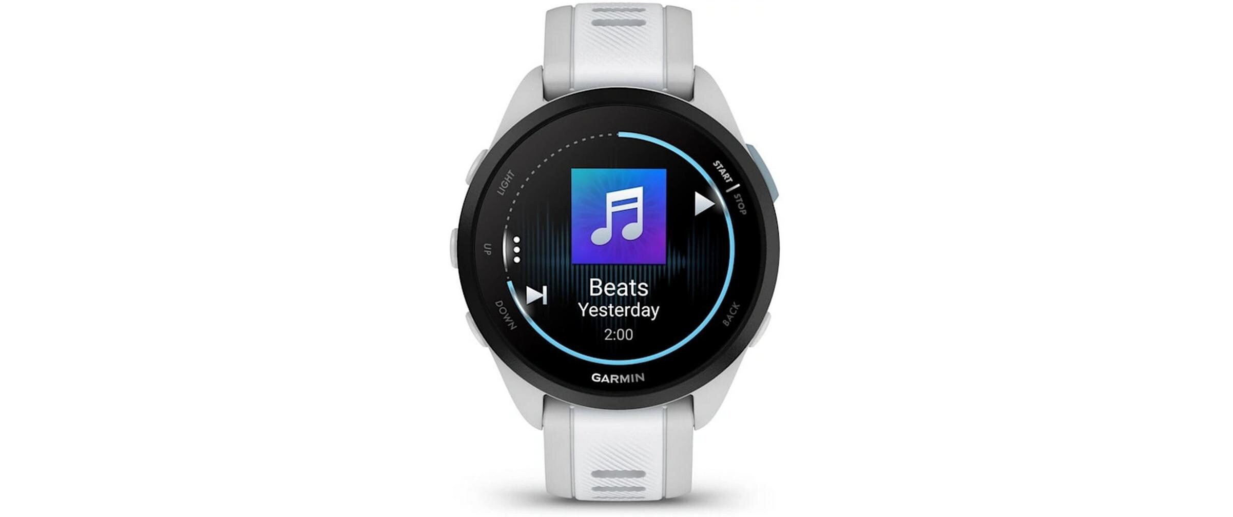 GARMIN Montre de sport Forerunner 165 Music Blanc