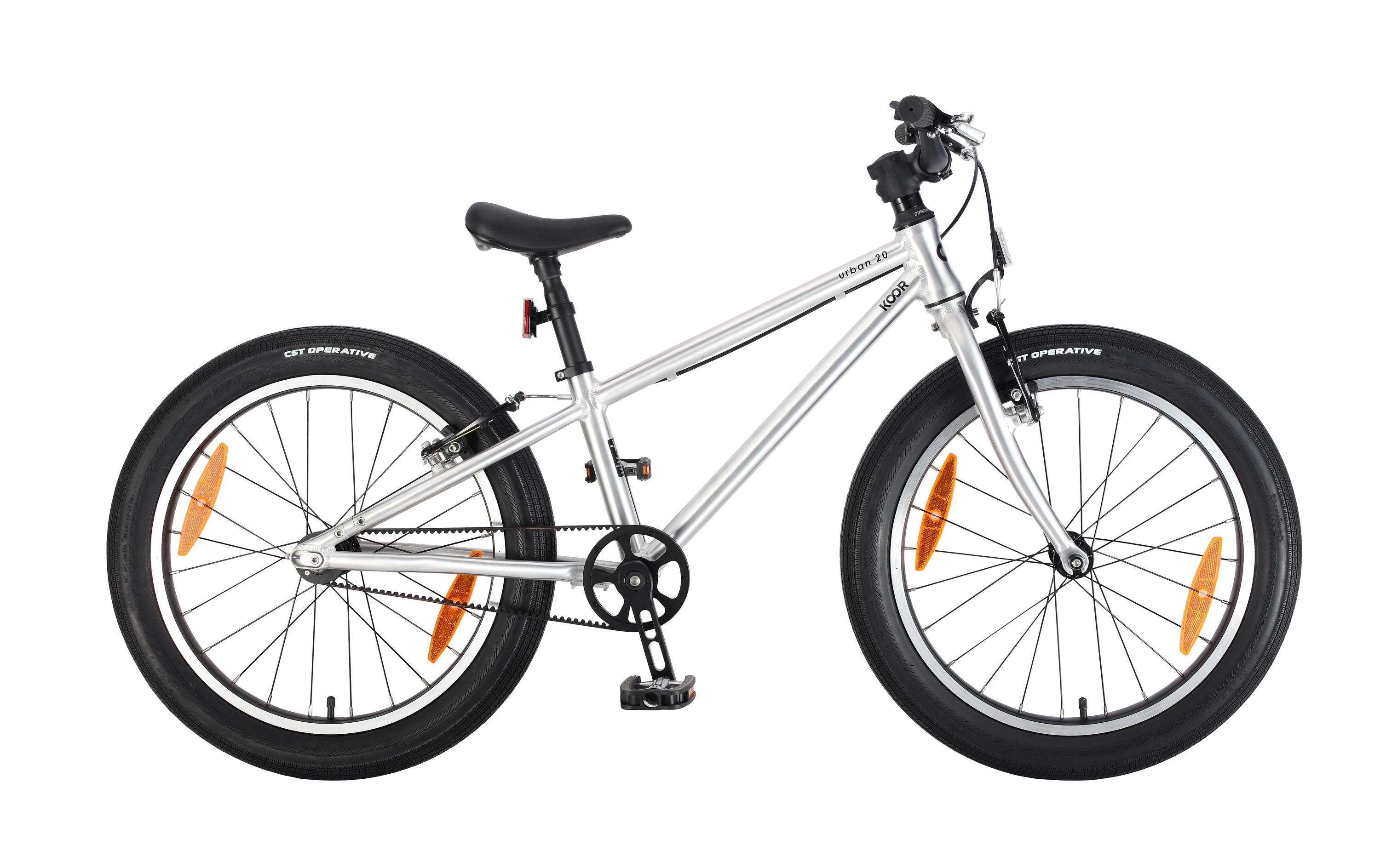 KOOR Vélo enfant Urban 20 belt-drive 8 kg Argenté