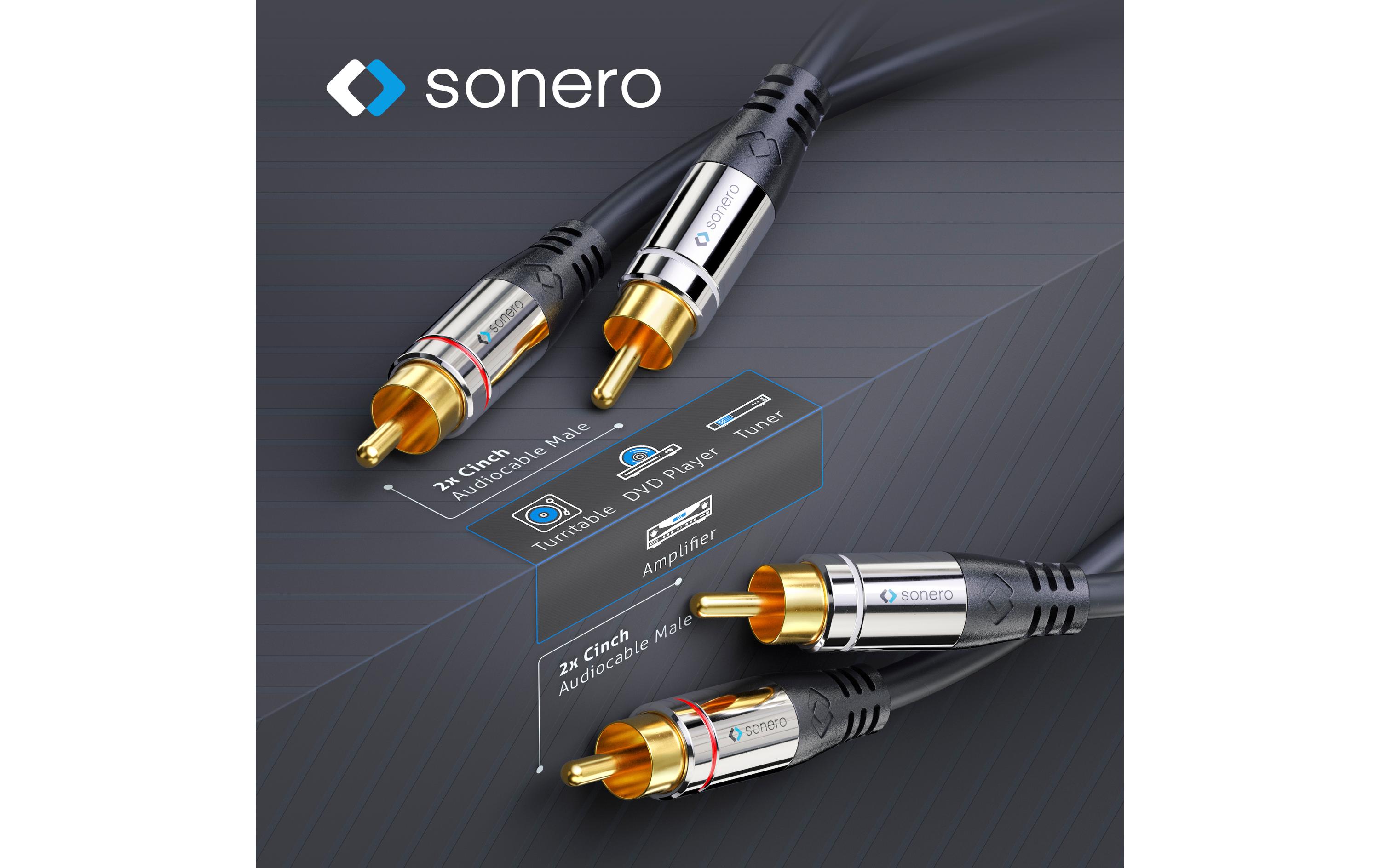 sonero Câble audio Cinch - Cinch 1.5 m